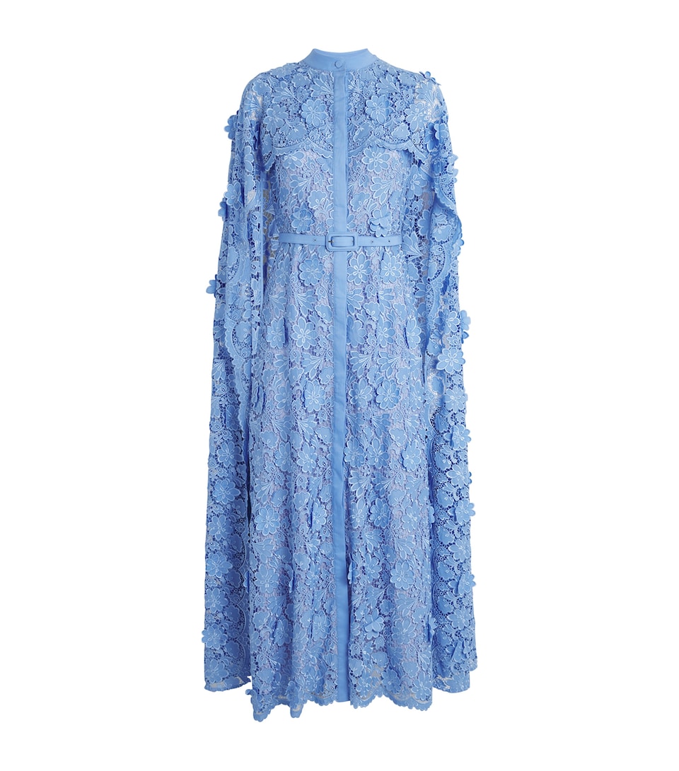 Floral Cape Loretta Midi Dress