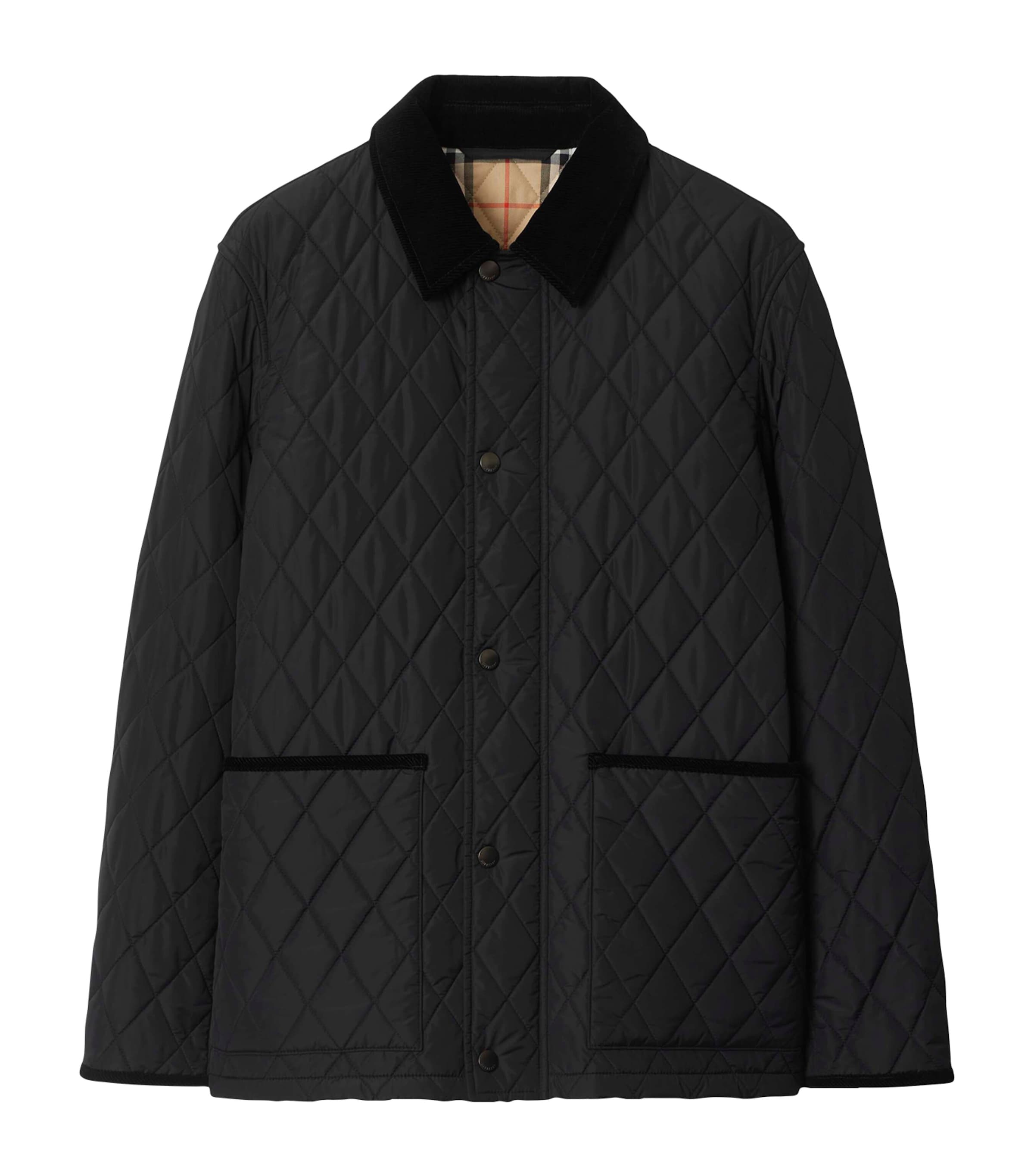 Burberry Mens Quilted Barn Jacket Black