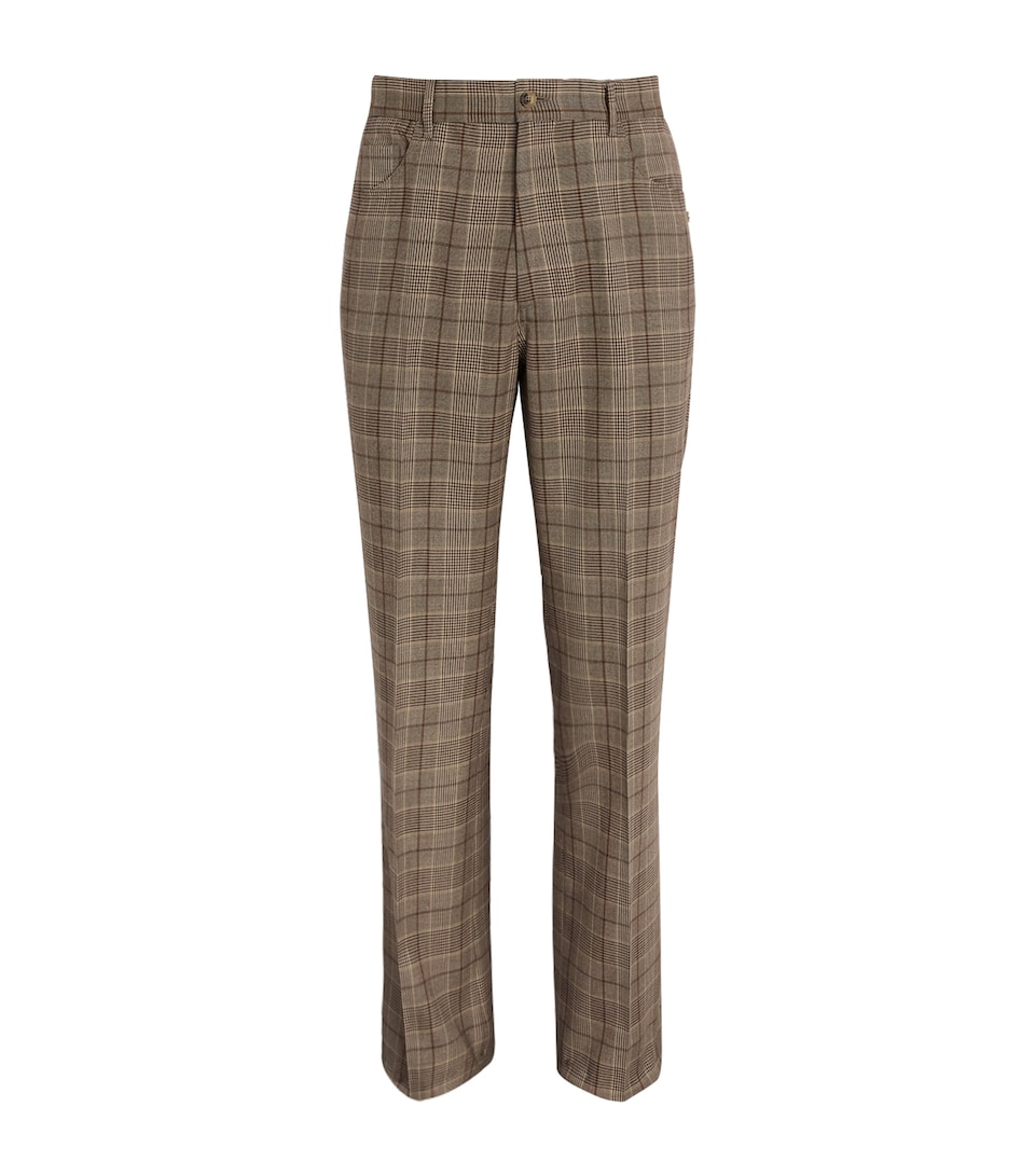 Check Bootcut Trousers