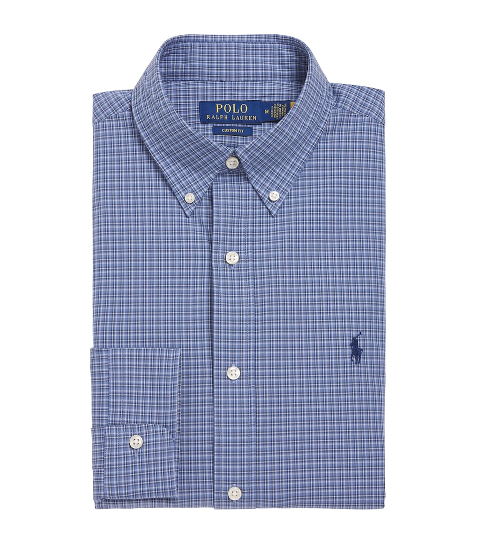 Cotton Poplin Check Shirt
