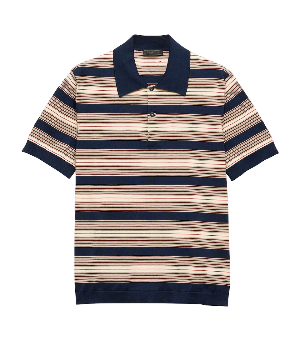 Cotton Stripe Polo Shirt