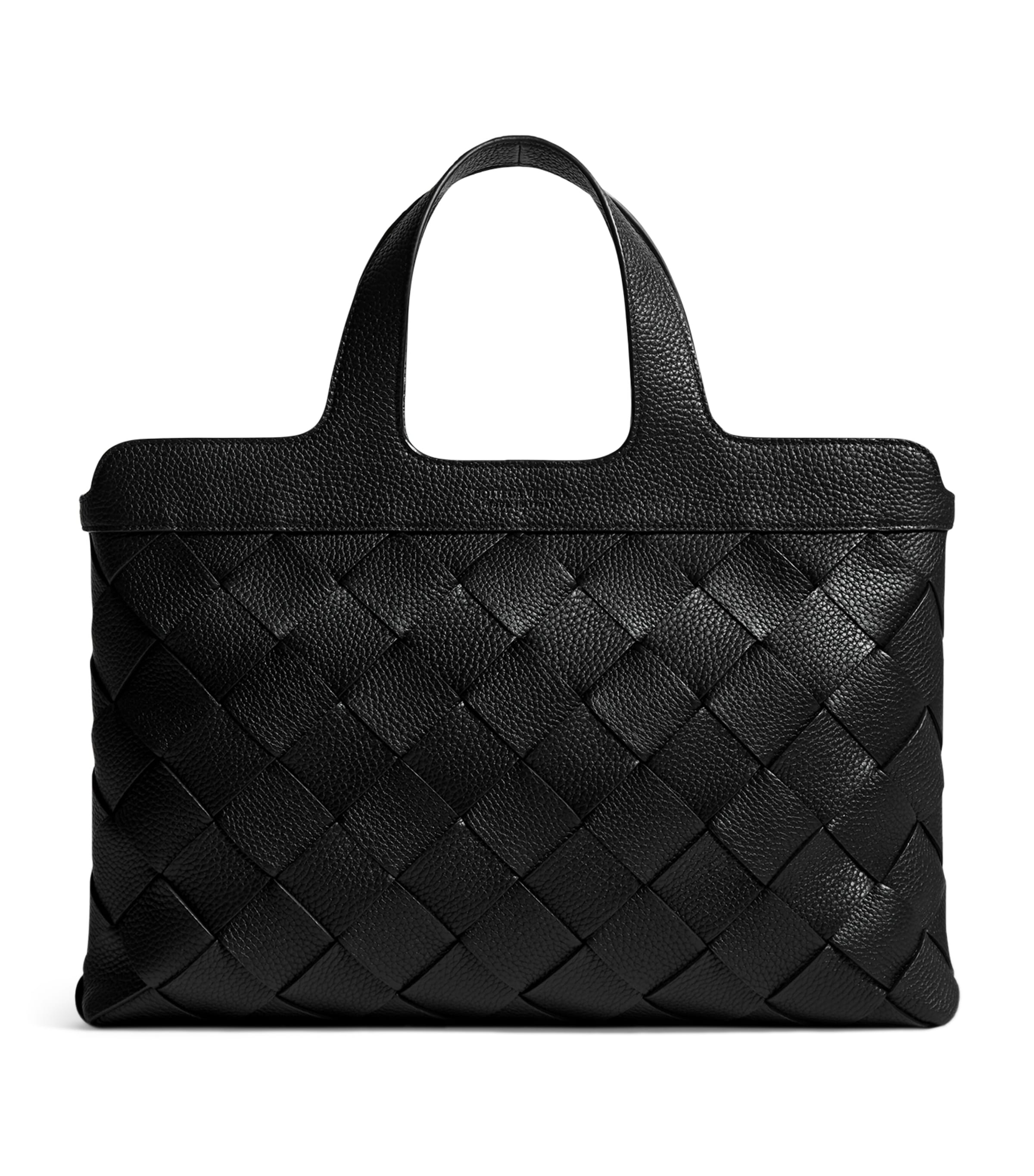 Bottega Veneta Leather Diago Briefcase