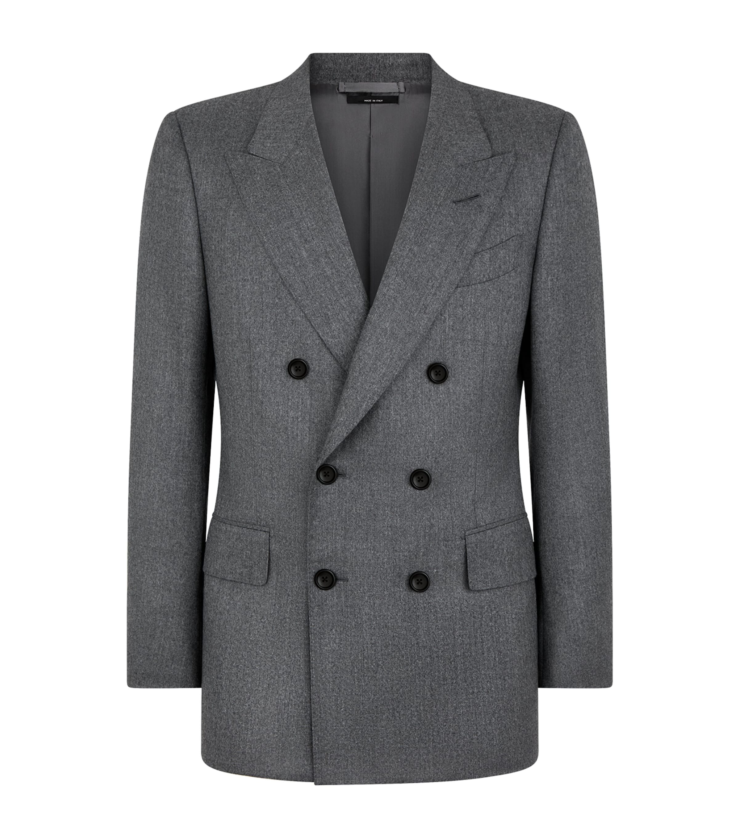 Virgin Wool Double-Breasted Blazer