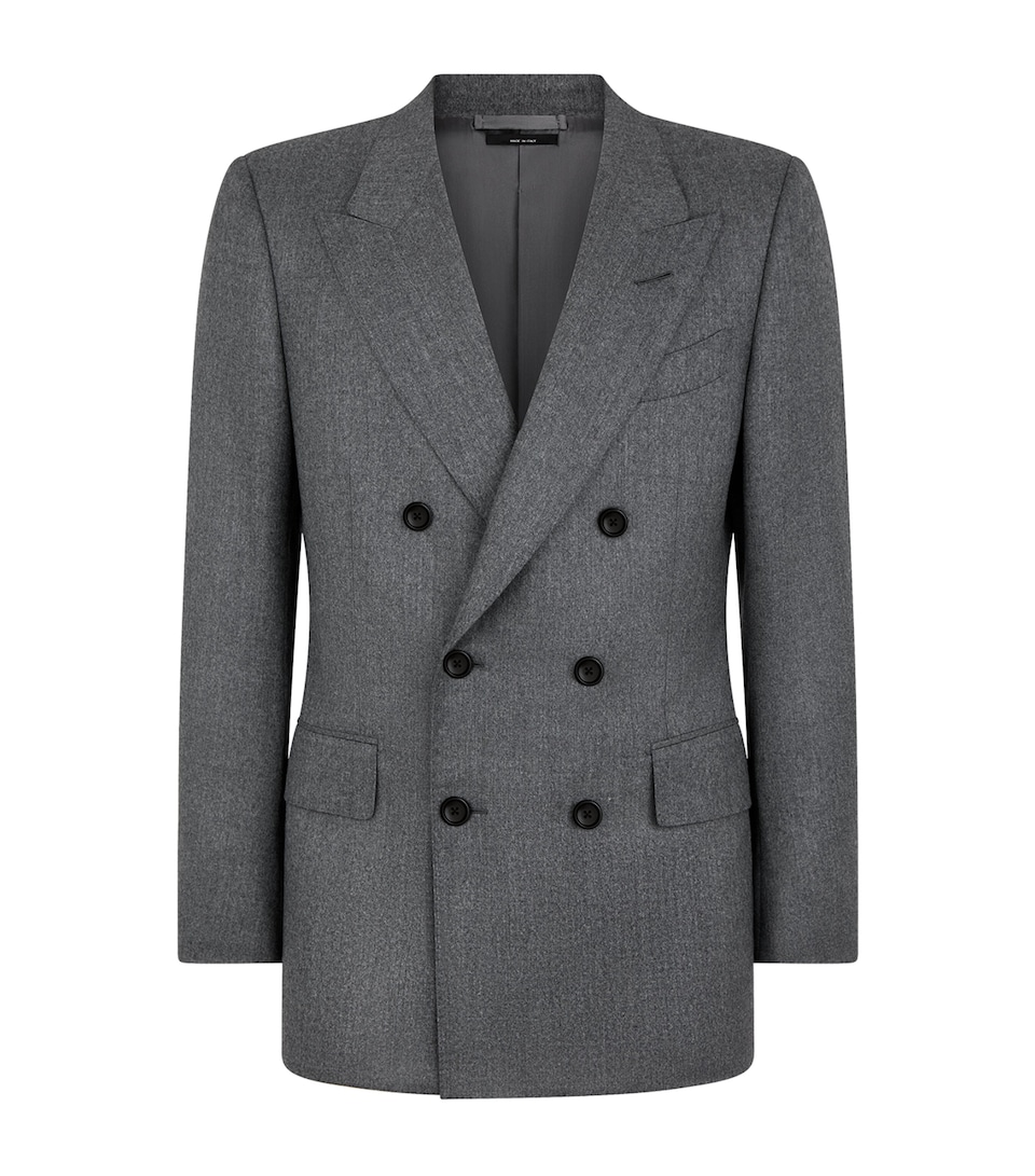 Virgin Wool Double-Breasted Blazer
