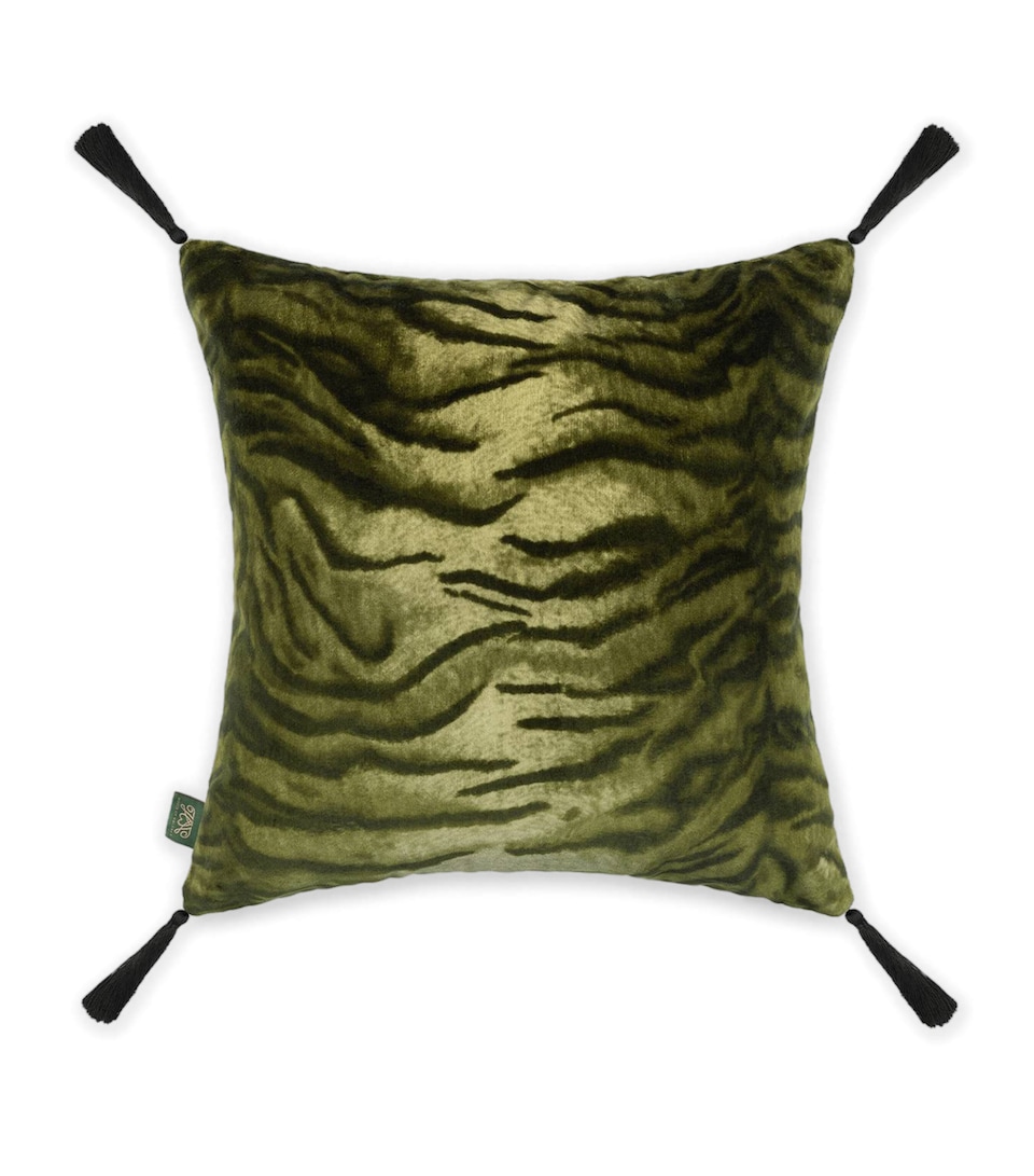 Velvet Caspian Tassel Cushion (45cm x 45cm)