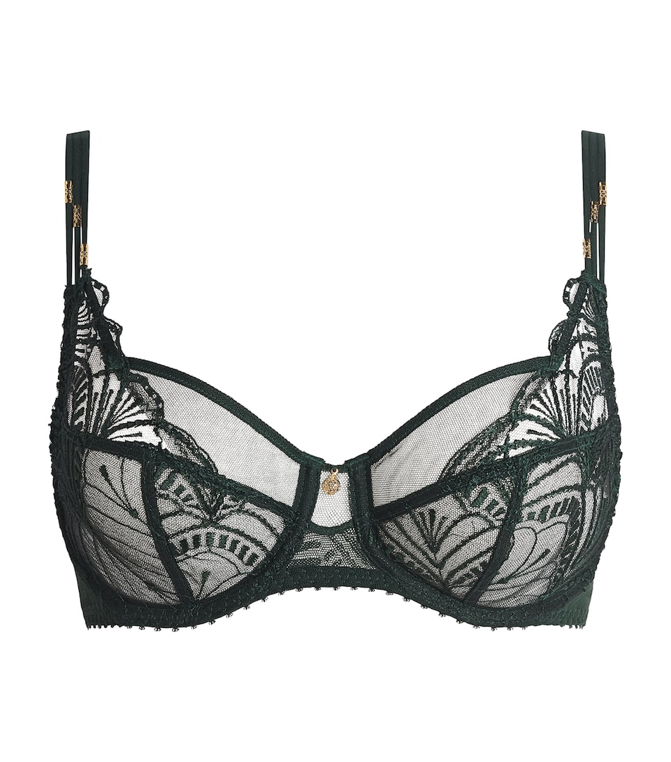 Aubade Womens Vibes Half-Cup Bra Mysterious Green