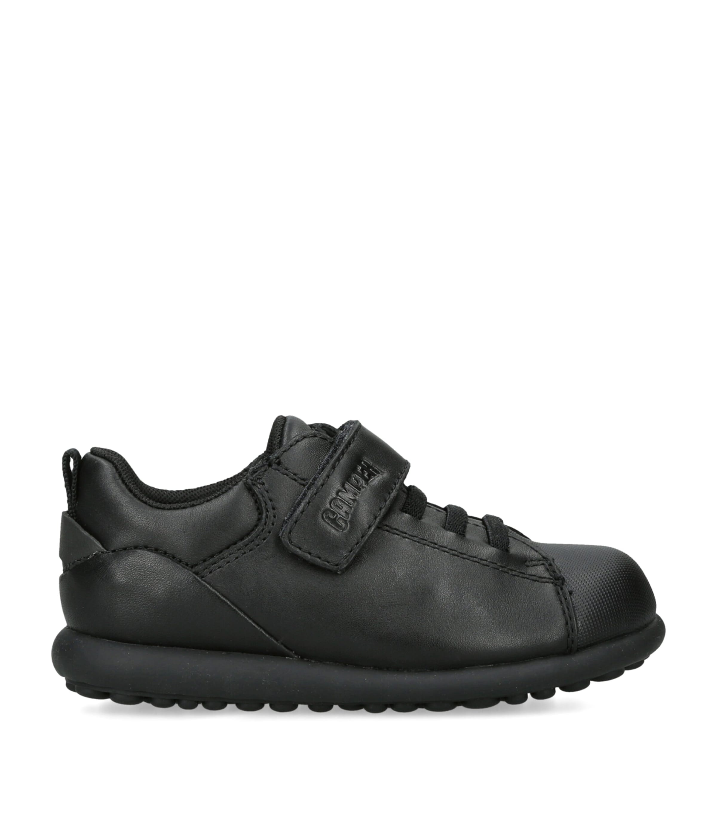 Camper Leather Pelotas School Shoes Black
