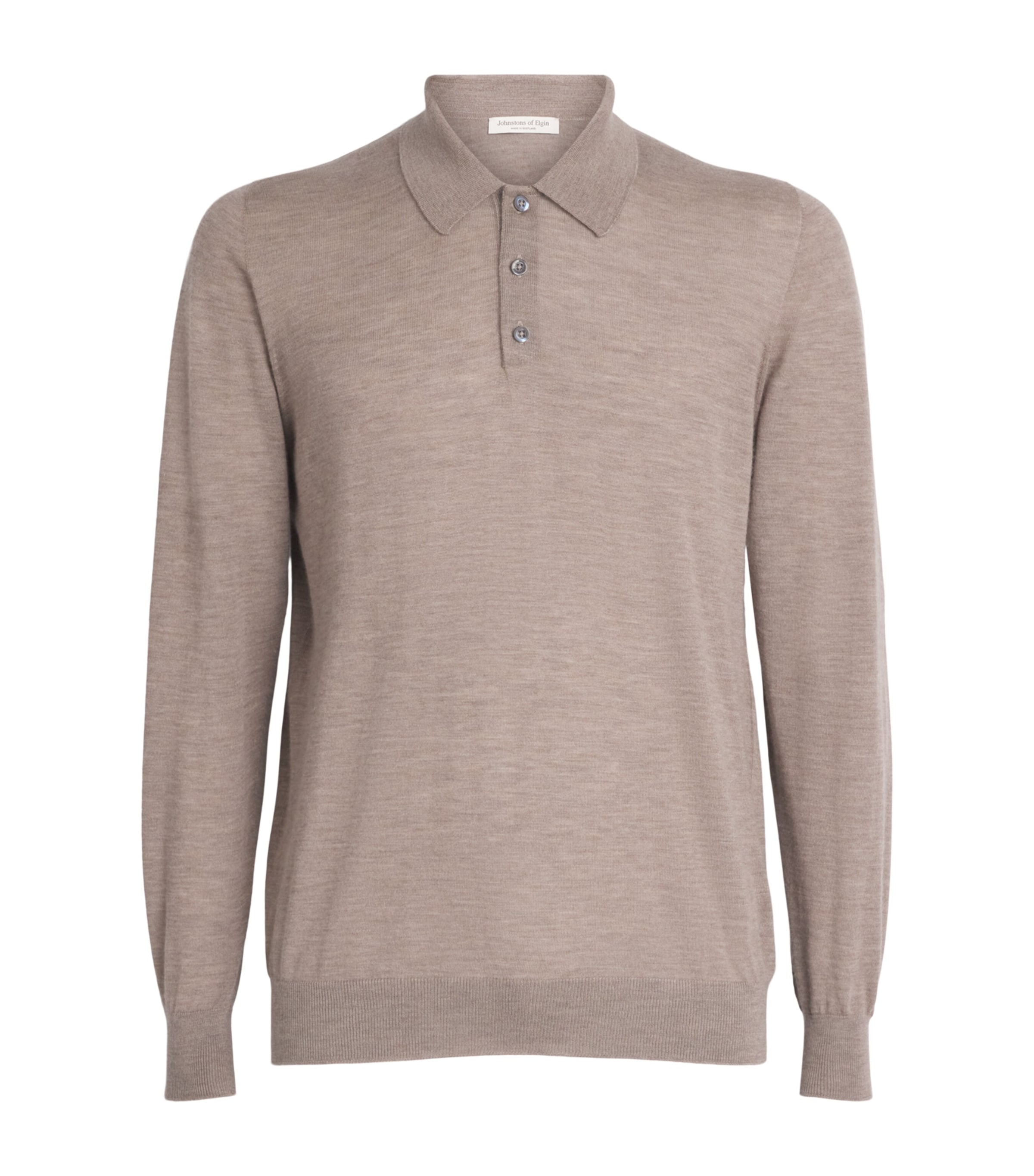 Superfine Cashmere Fin Polo Shirt