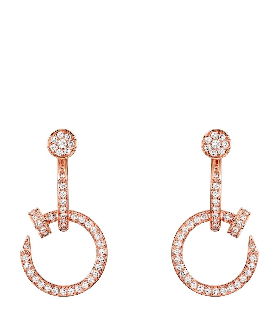 Rose Gold and Diamond Juste un Clou Earrings