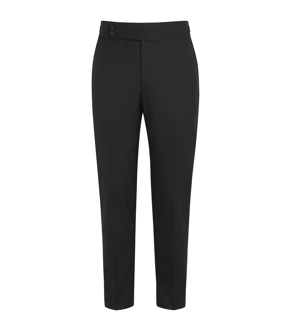 Isaia Mens Wool Casalnuovo Slim Trousers