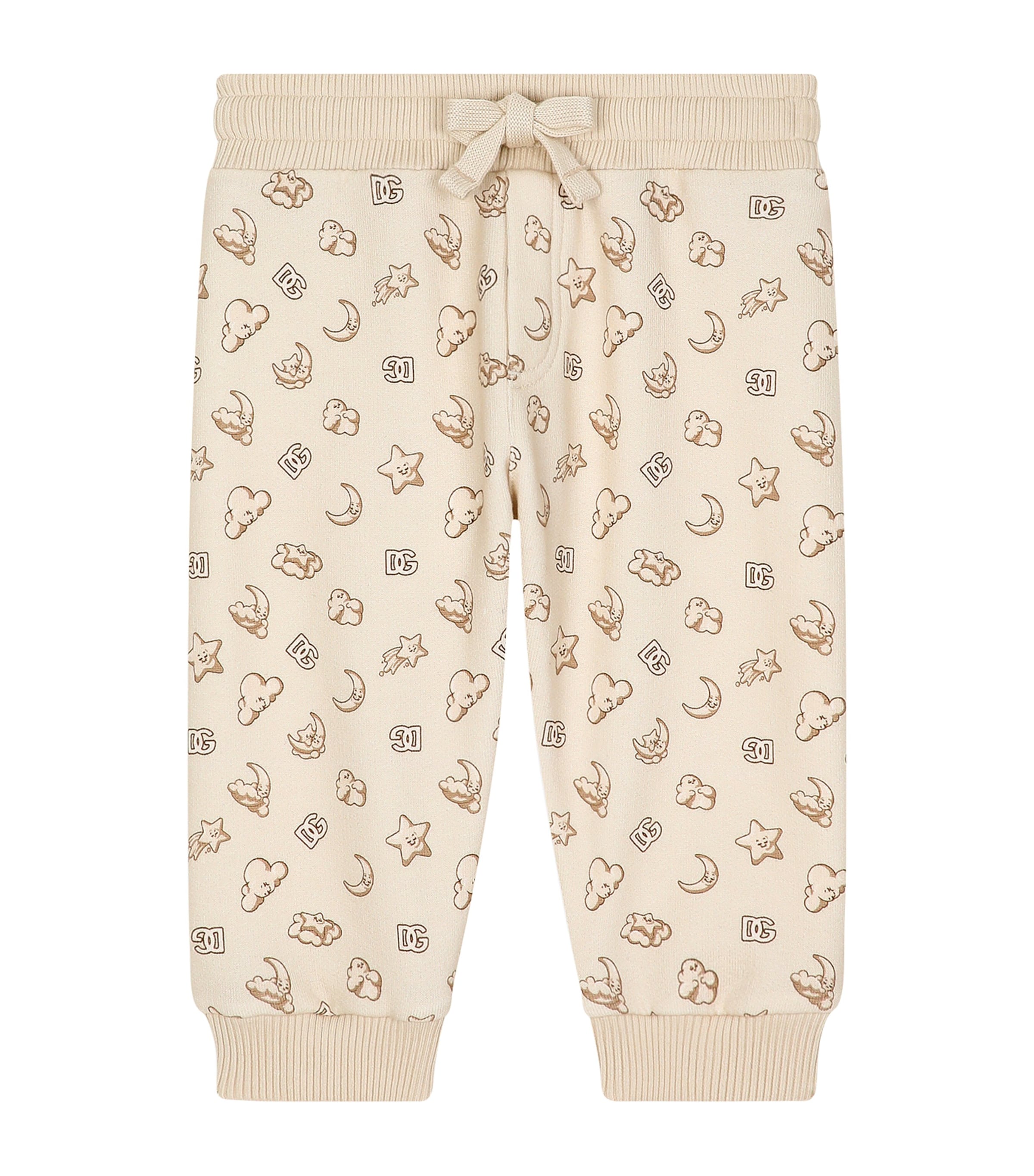 Dolce&Gabbana Kids Cotton Sweatpants (3-30 Months) Stelle