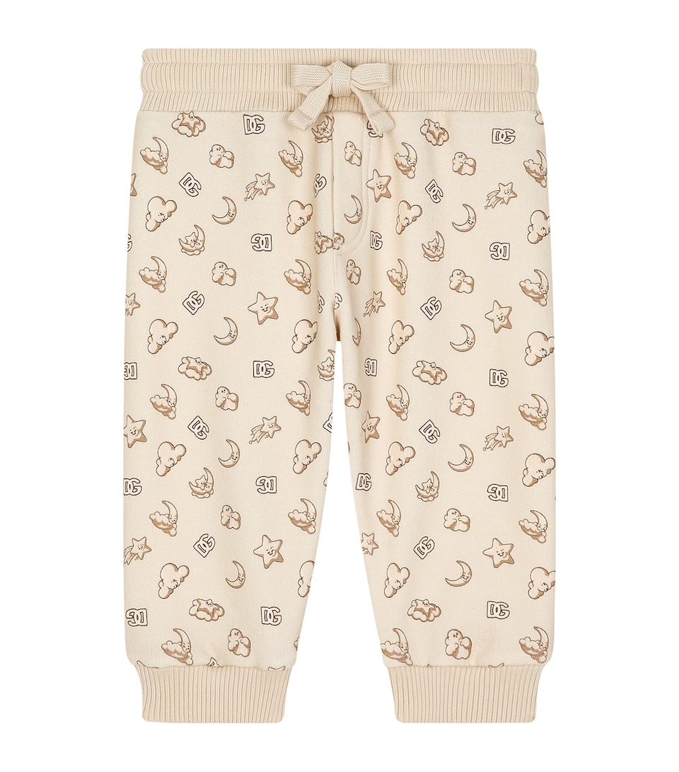 Dolce&Gabbana Kids Cotton Sweatpants (3-30 Months) Stelle