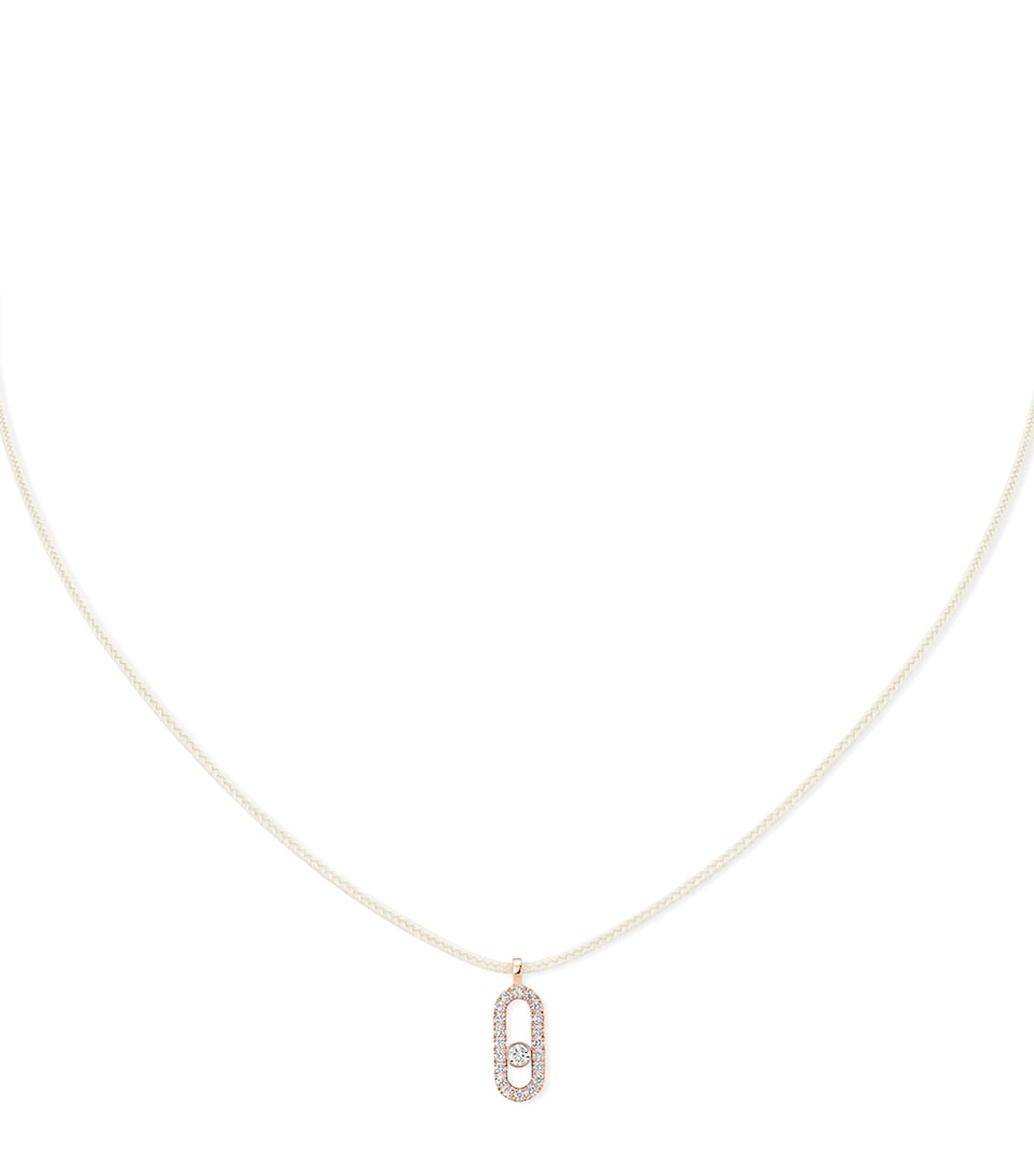 Pink Gold and Diamond Messika Care(s) Necklace