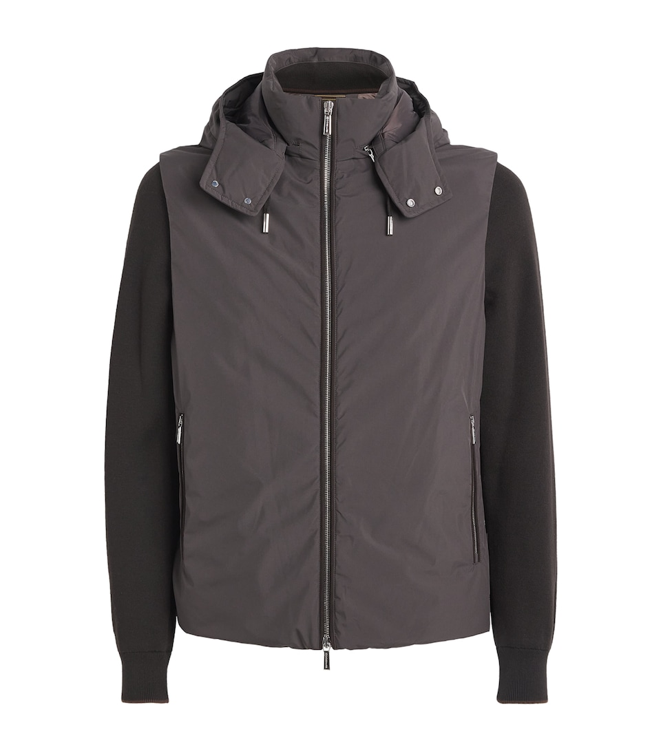 Moorer Mens Down Evan Bomber Jacket Moro