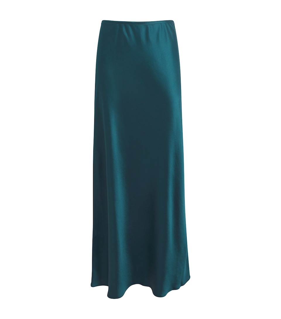 Satin Barb Maxi Skirt