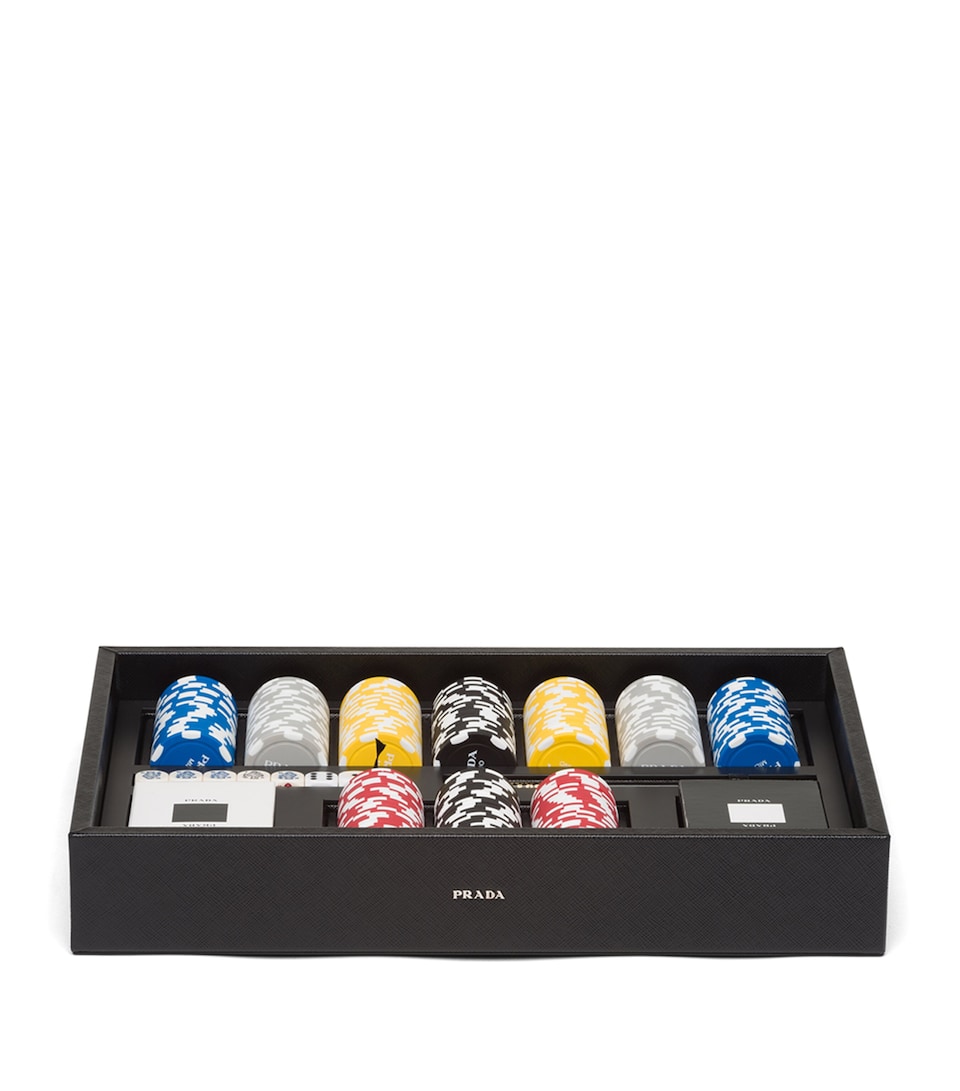 Prada Saffiano Leather Poker Set