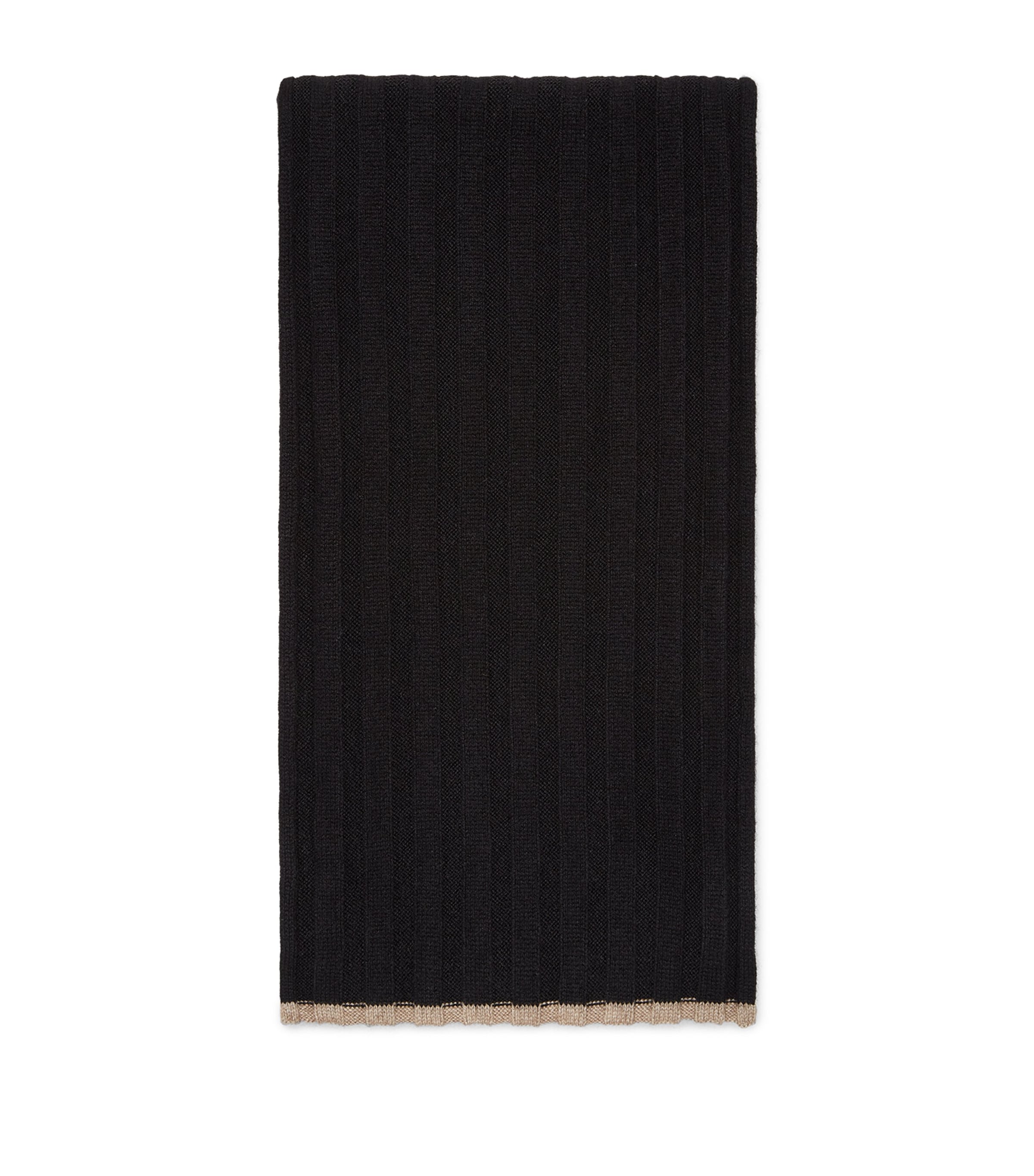 Cashmere Ribbed Scarf