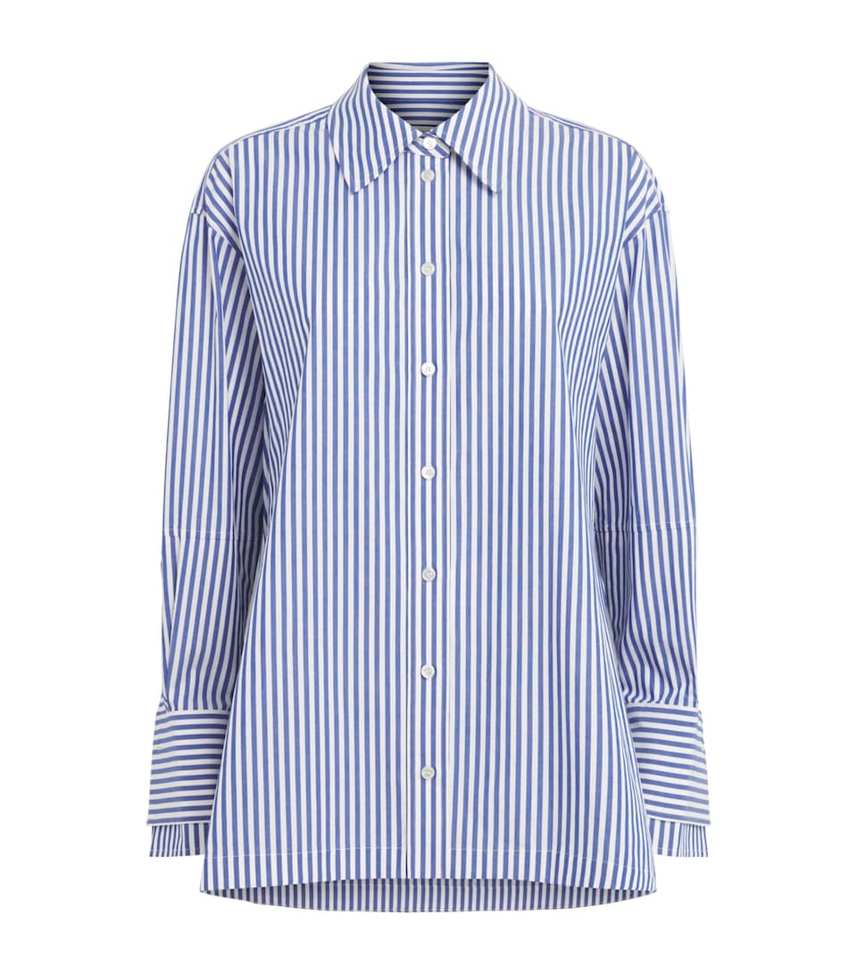 Joseph Womens Cotton Stripe Theia Shirt Abyss/wax