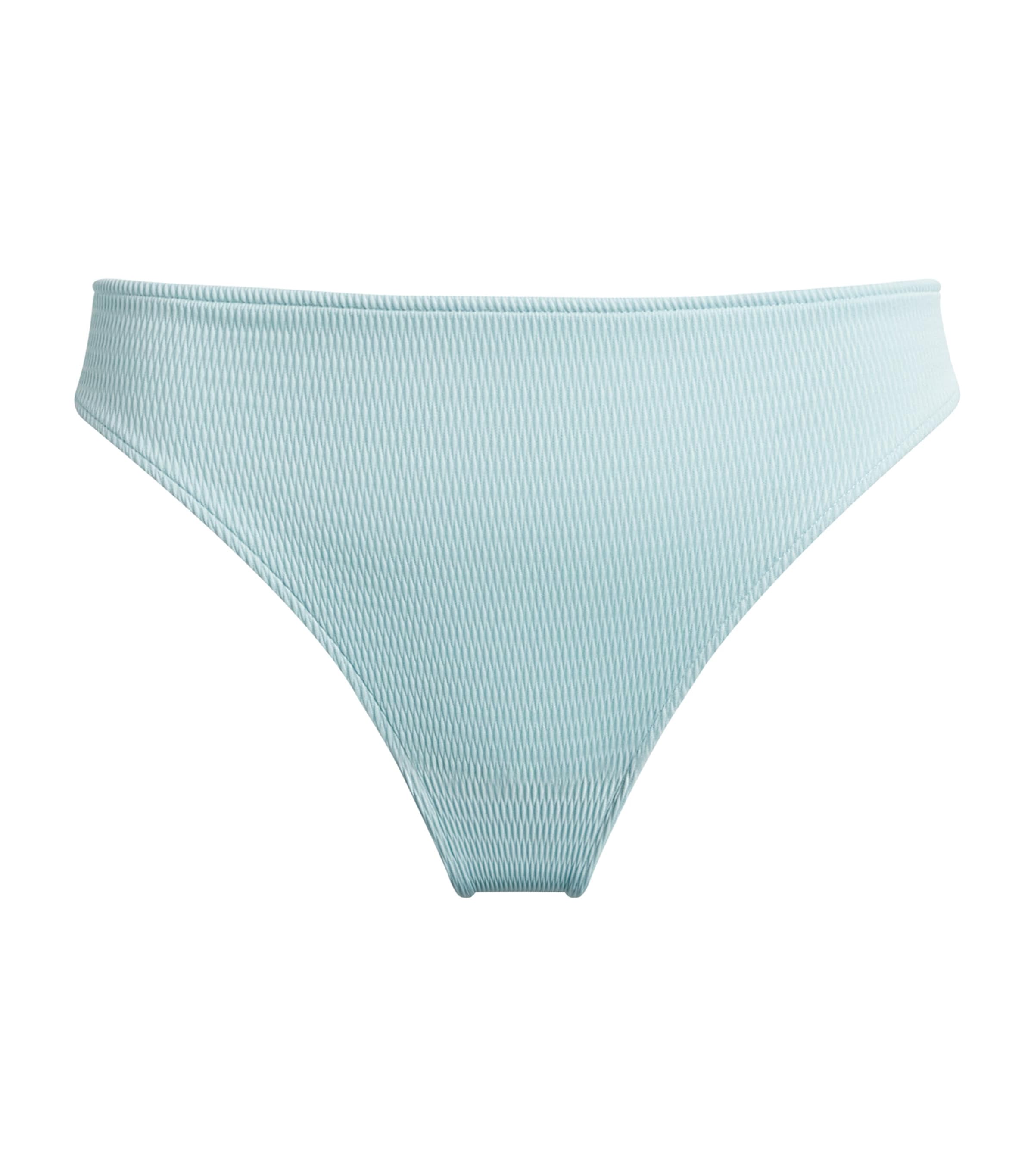 Wolford Womens Textured Bikini Briefs Aqua