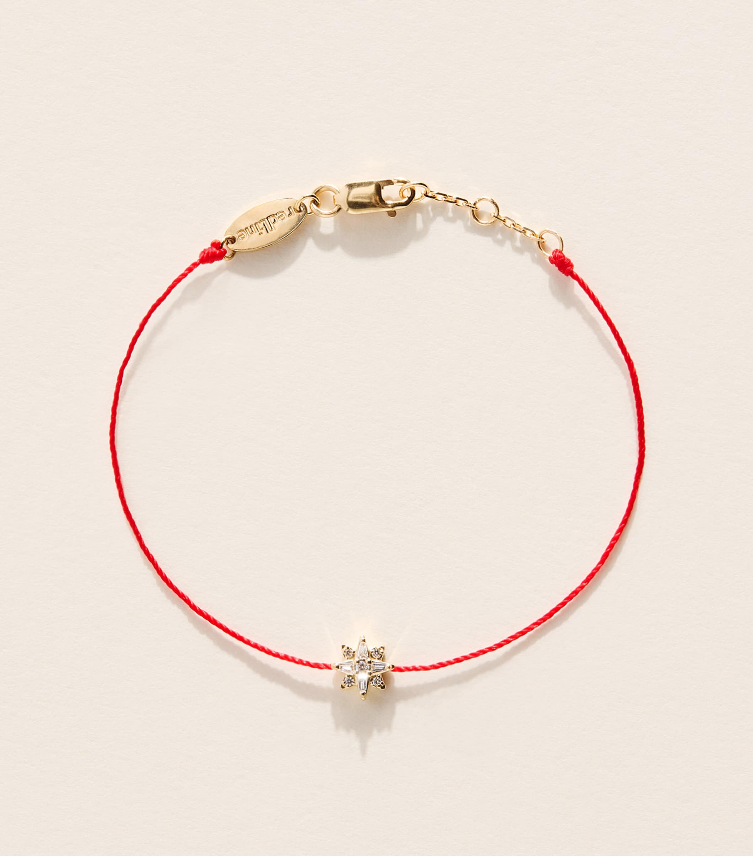 Redline Yellow Gold and Diamond Étoile Lunova Bracelet Red