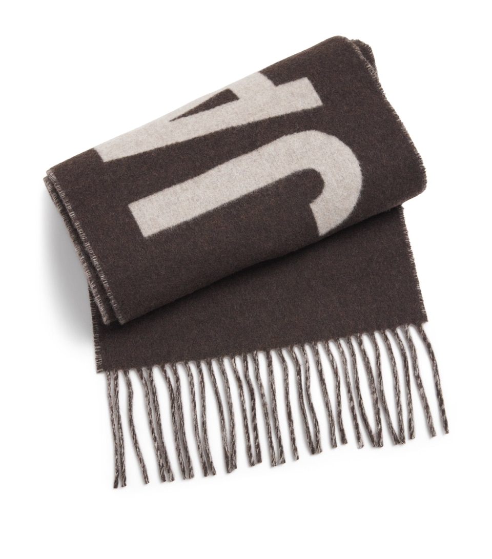Virgin Wool Logo Scarf