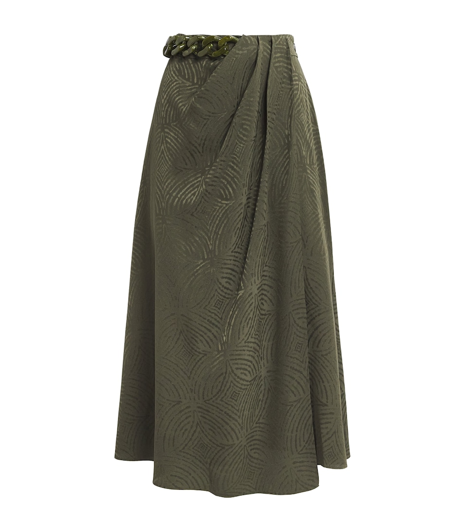 Silk Jacquard Tanger Skirt