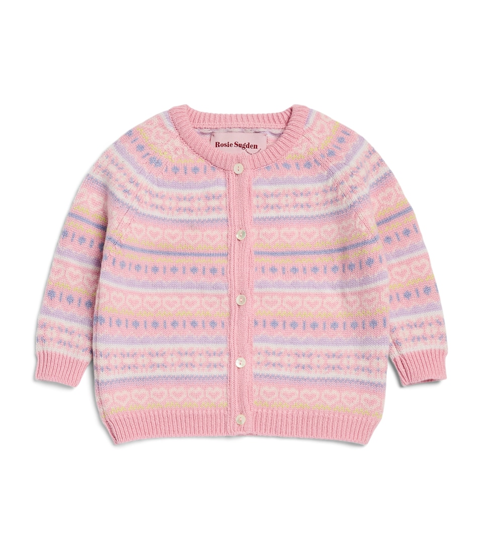 Rosie Sugden Cashmere Cardigan (3 Months - 3 Years) Lily Fairisle