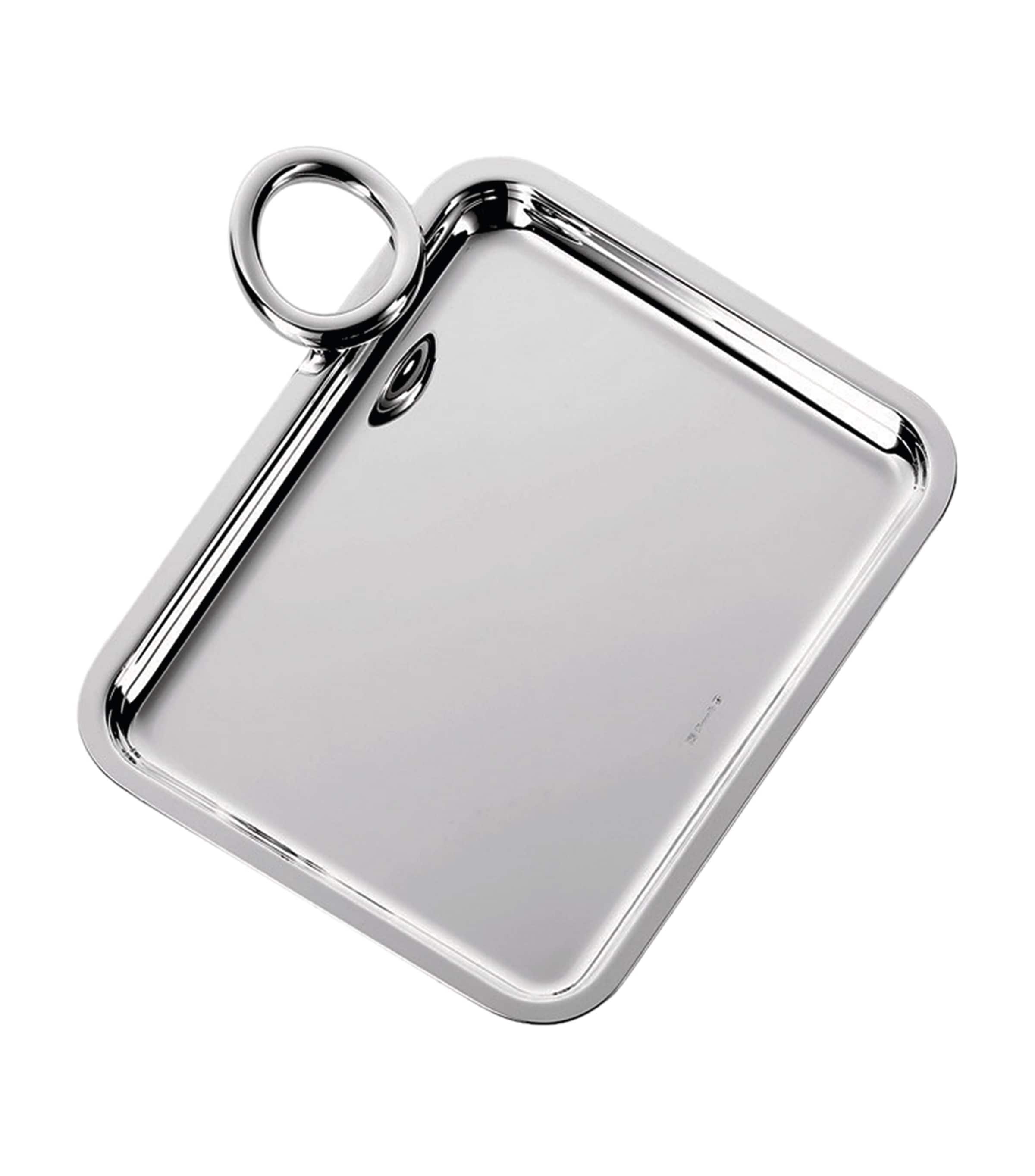 Christofle Silver-Plated Veritgo Tray (20cm x 16cm) Silver