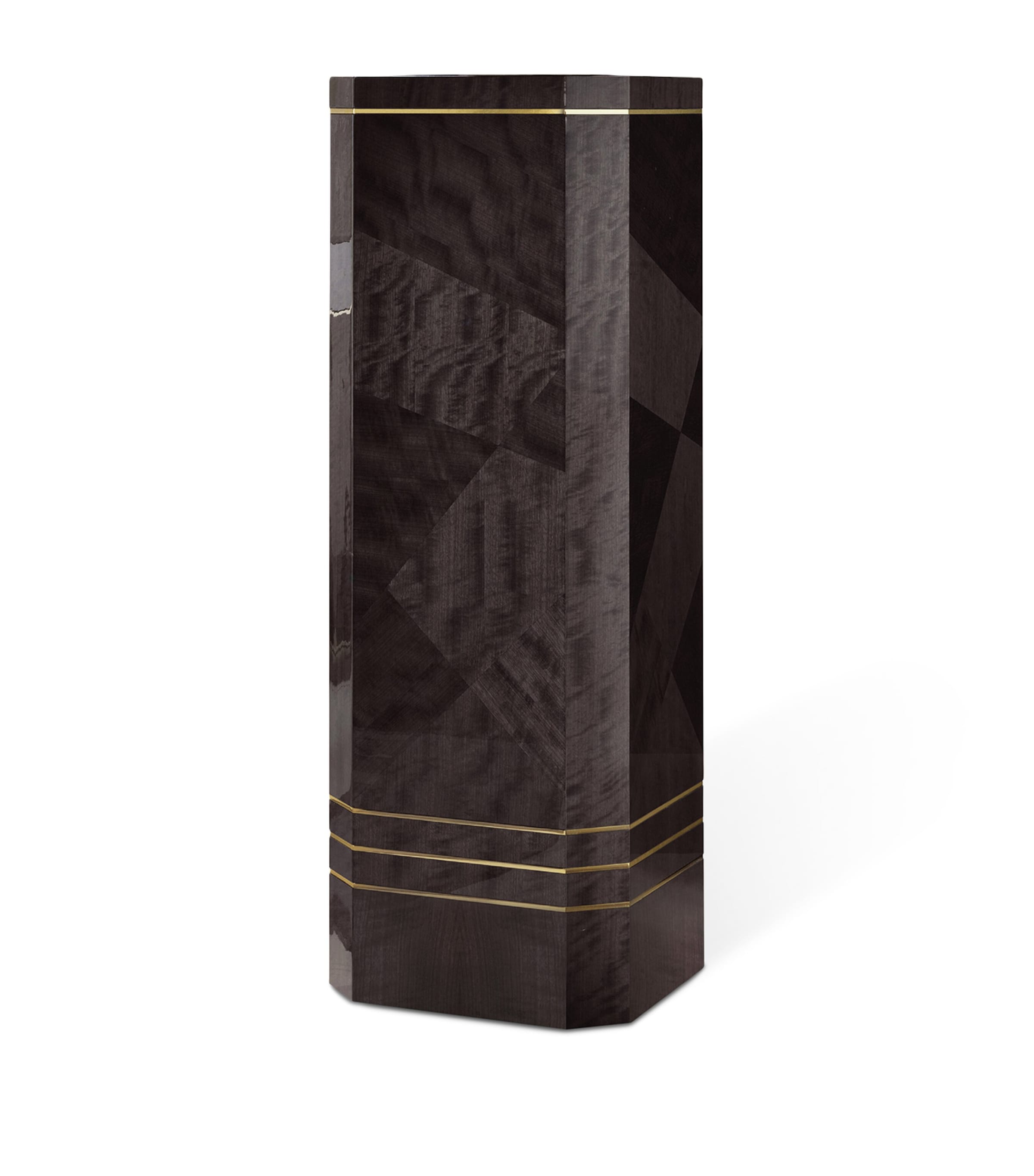 Giorgio Collection Infinity Column Mahogany And Gold