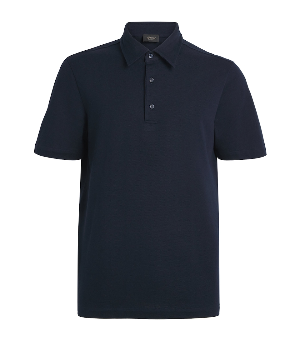 Cotton-Silk Polo Shirt