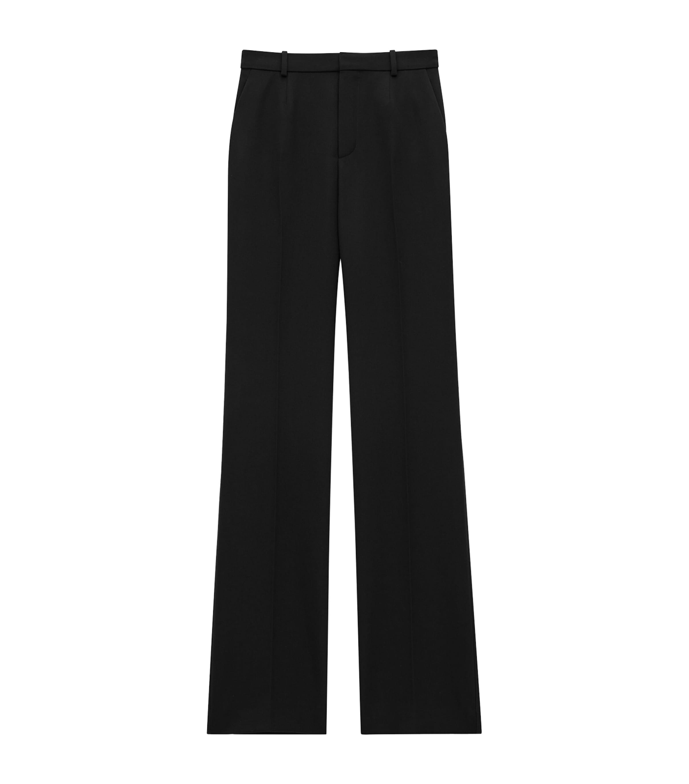 Saint Laurent Womens Wool Tailored Trousers