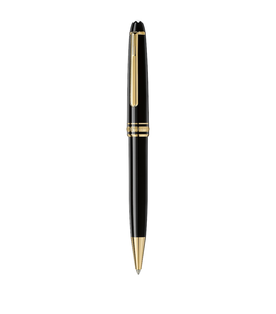 Gold-Plated Meisterstück Classique Black Ballpoint Pen