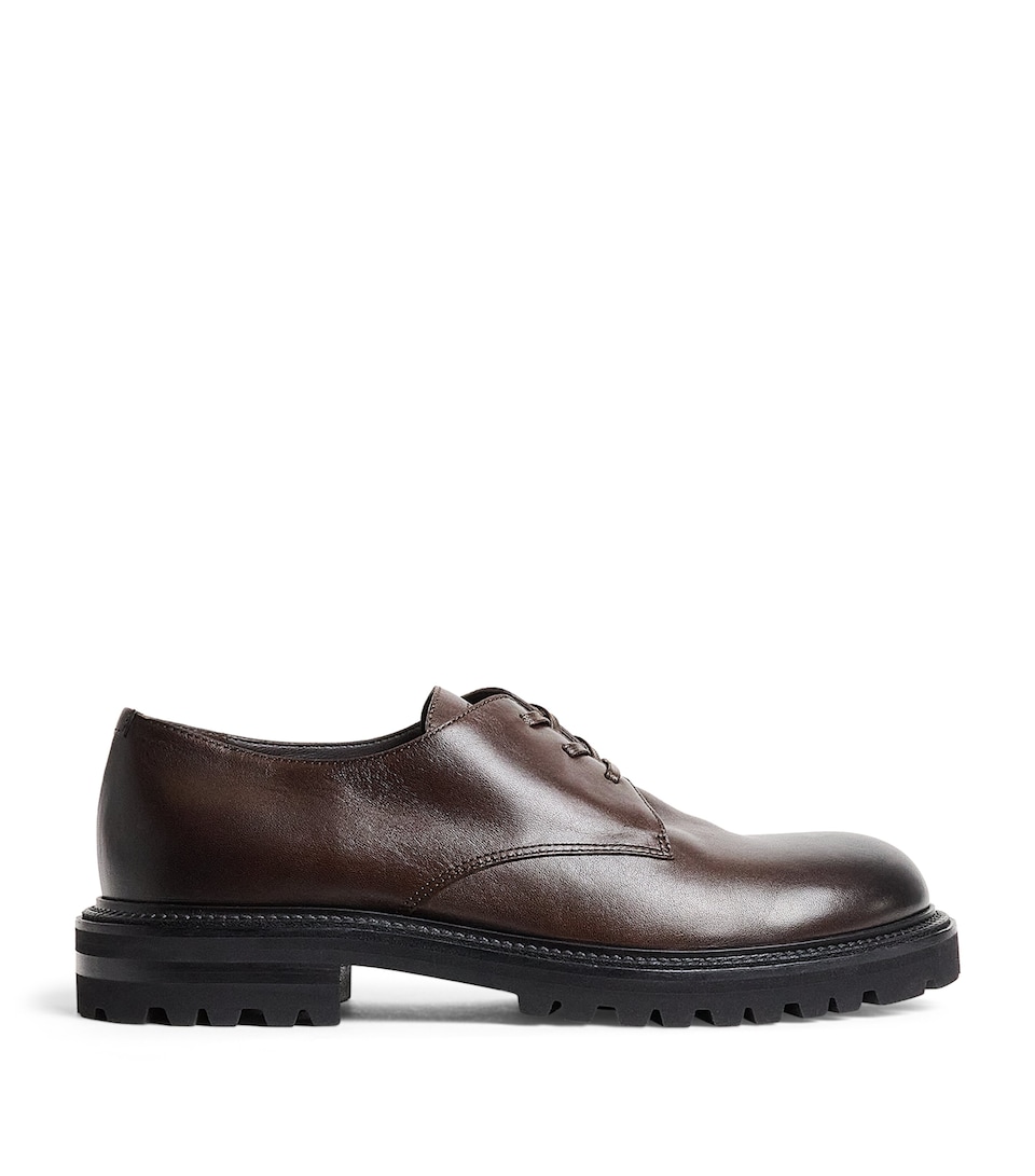 Giorgio Armani Leather Chunky Derby Shoes