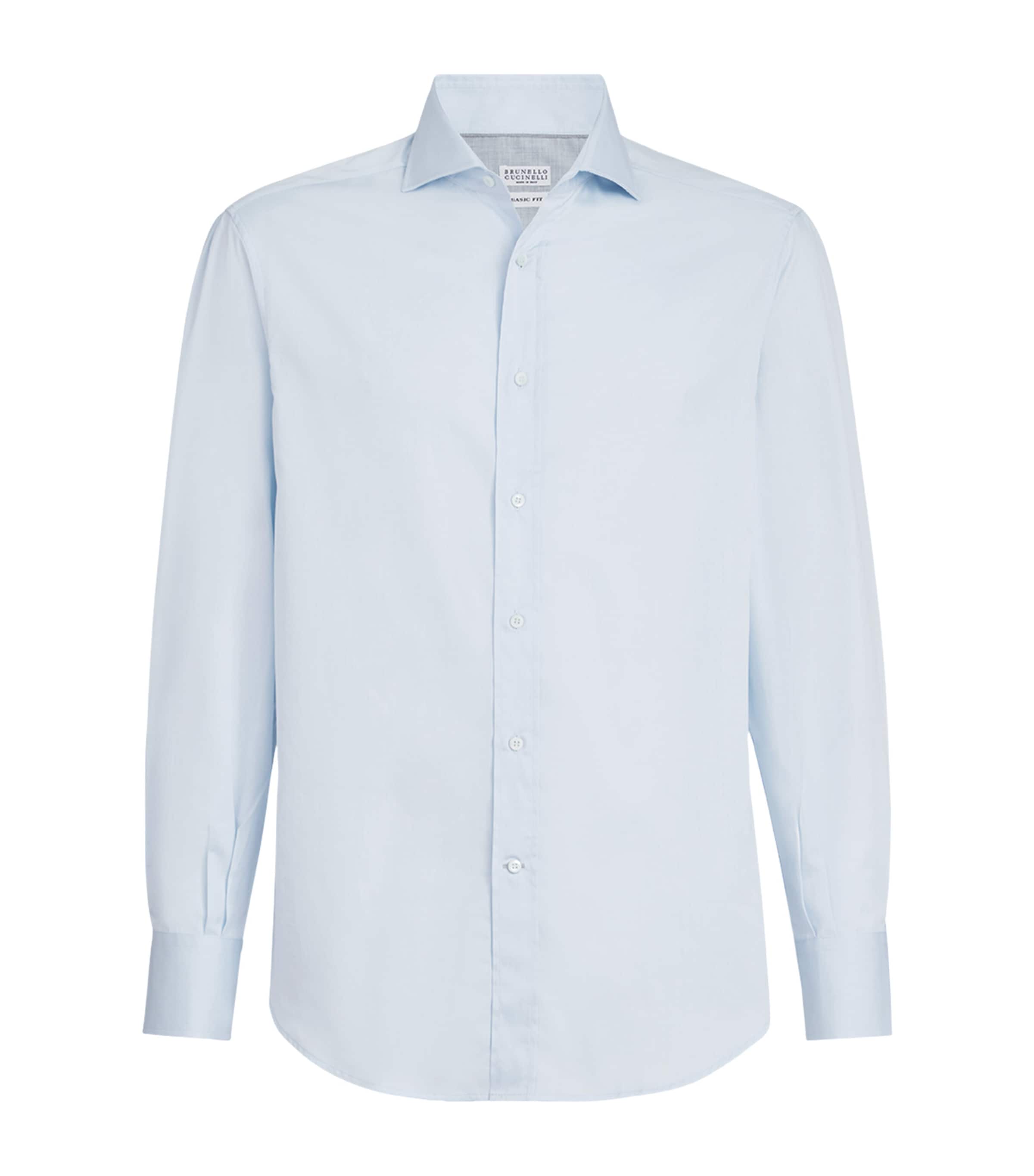 Brunello Cucinelli Mens Cotton Slim Shirt