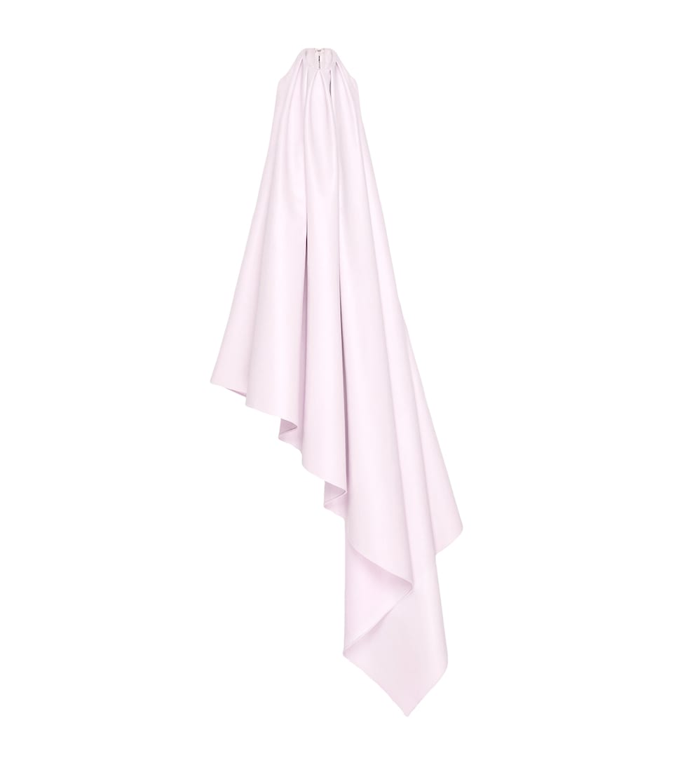 Leather Halterneck Mini Dress