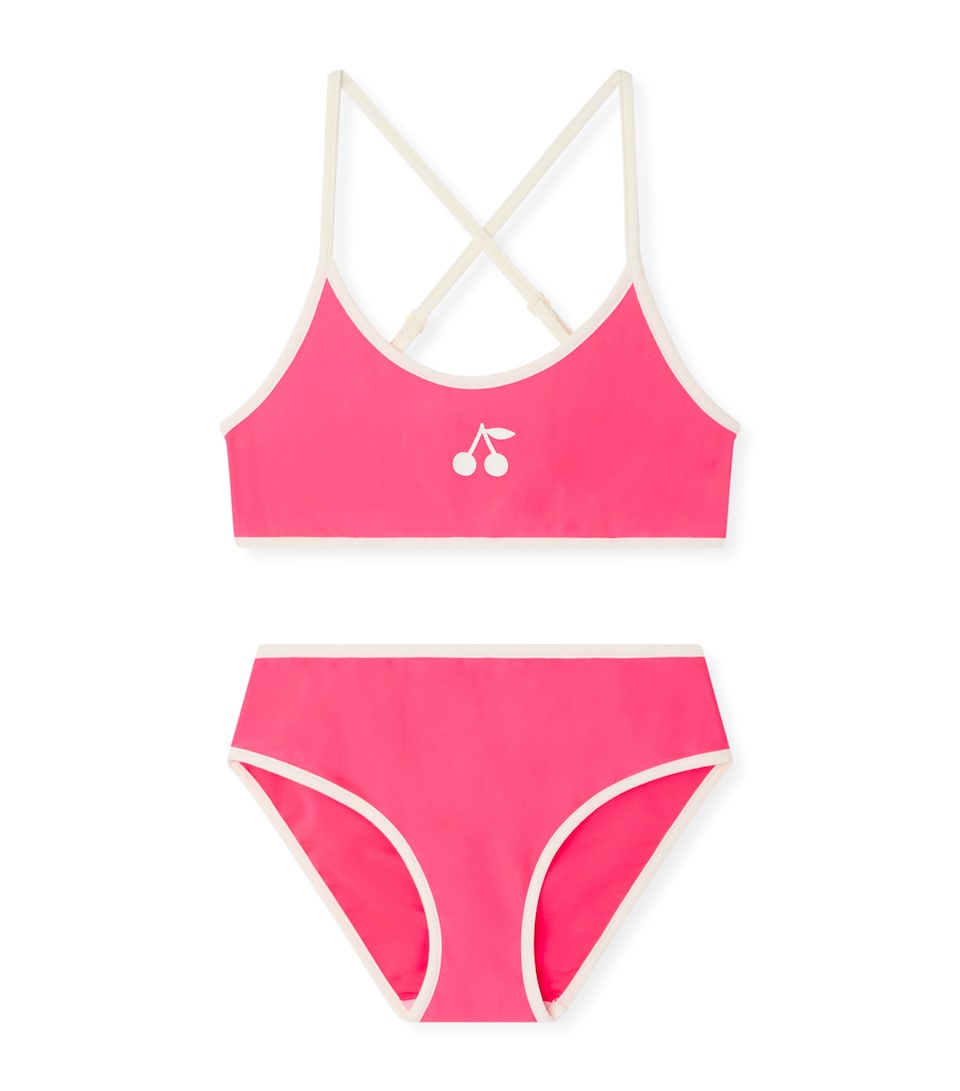Bonpoint Cherry Bikini (10-14 Years) Rose Fluo