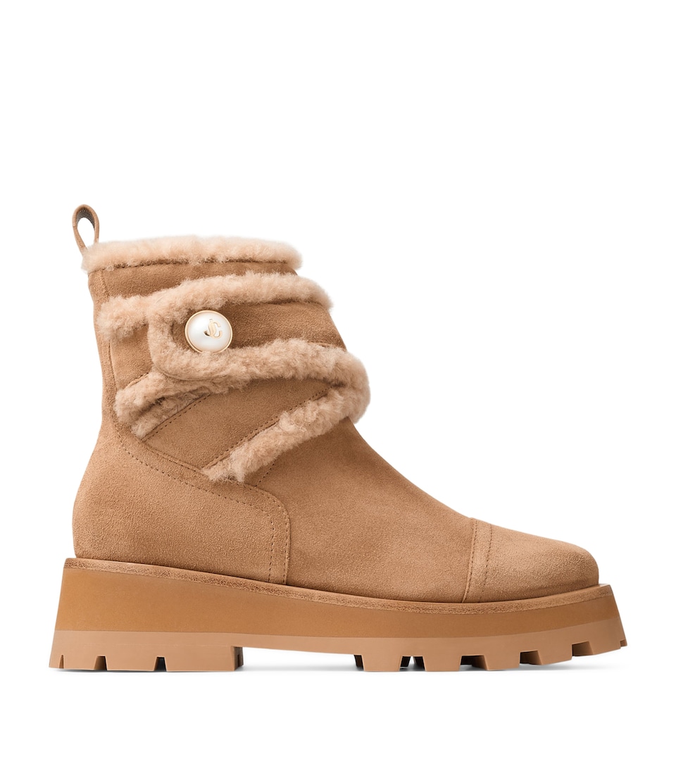 Meena Suede Shearling Boots