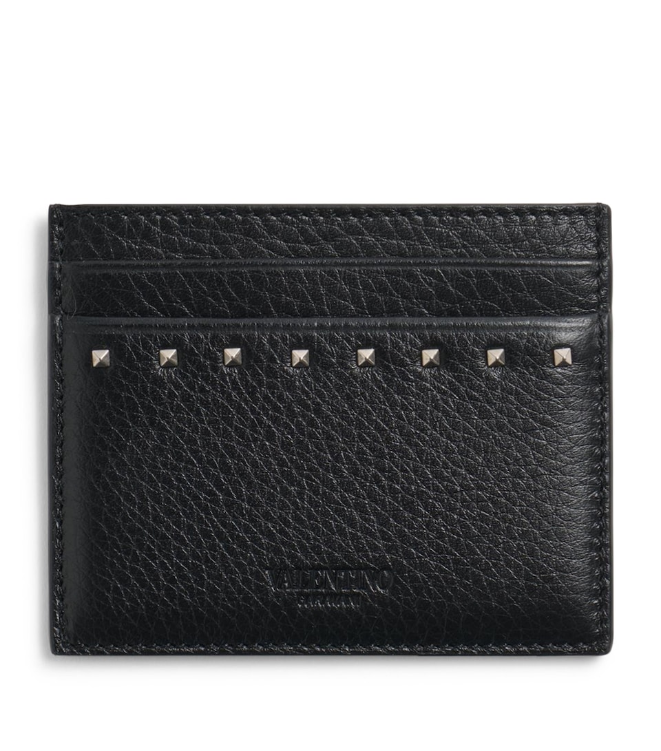 Leather Rockstud Card Holder