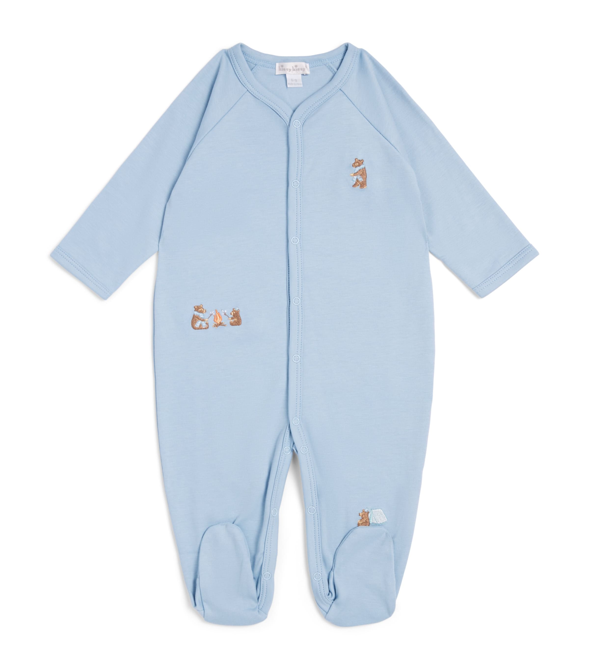 Kissy Kissy Campsite Friends All-In-One (0-9 Months) Blue