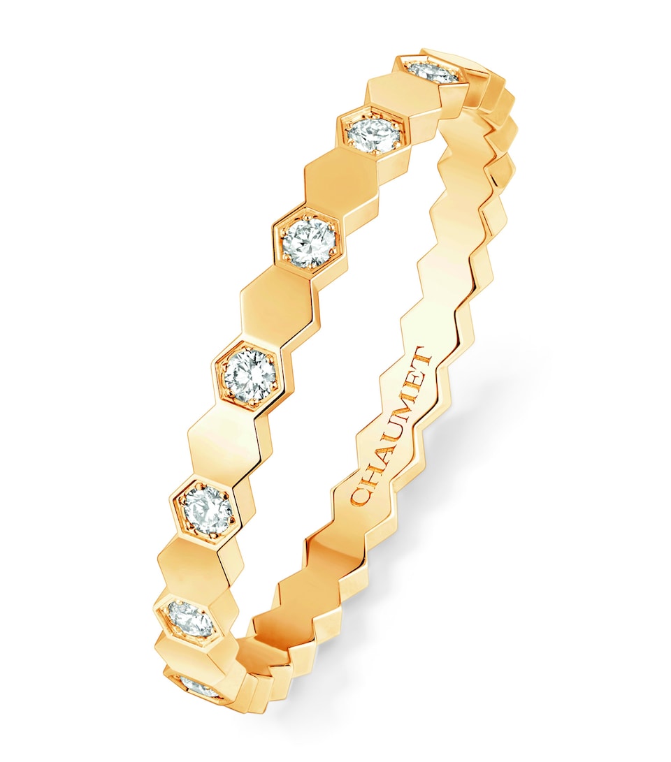 Yellow Gold and Diamond Bee de Chaumet Ring