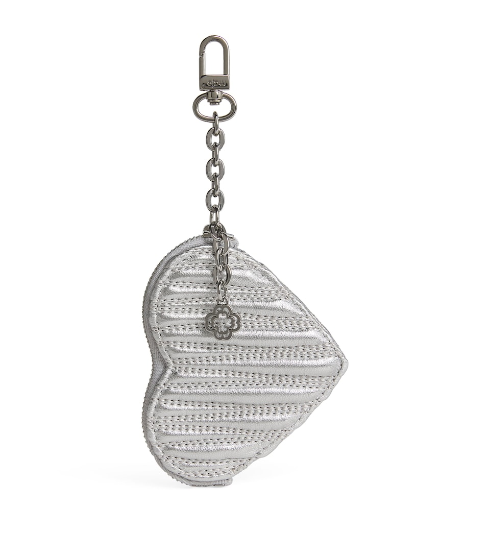 Matelassé Leather Heart Purse