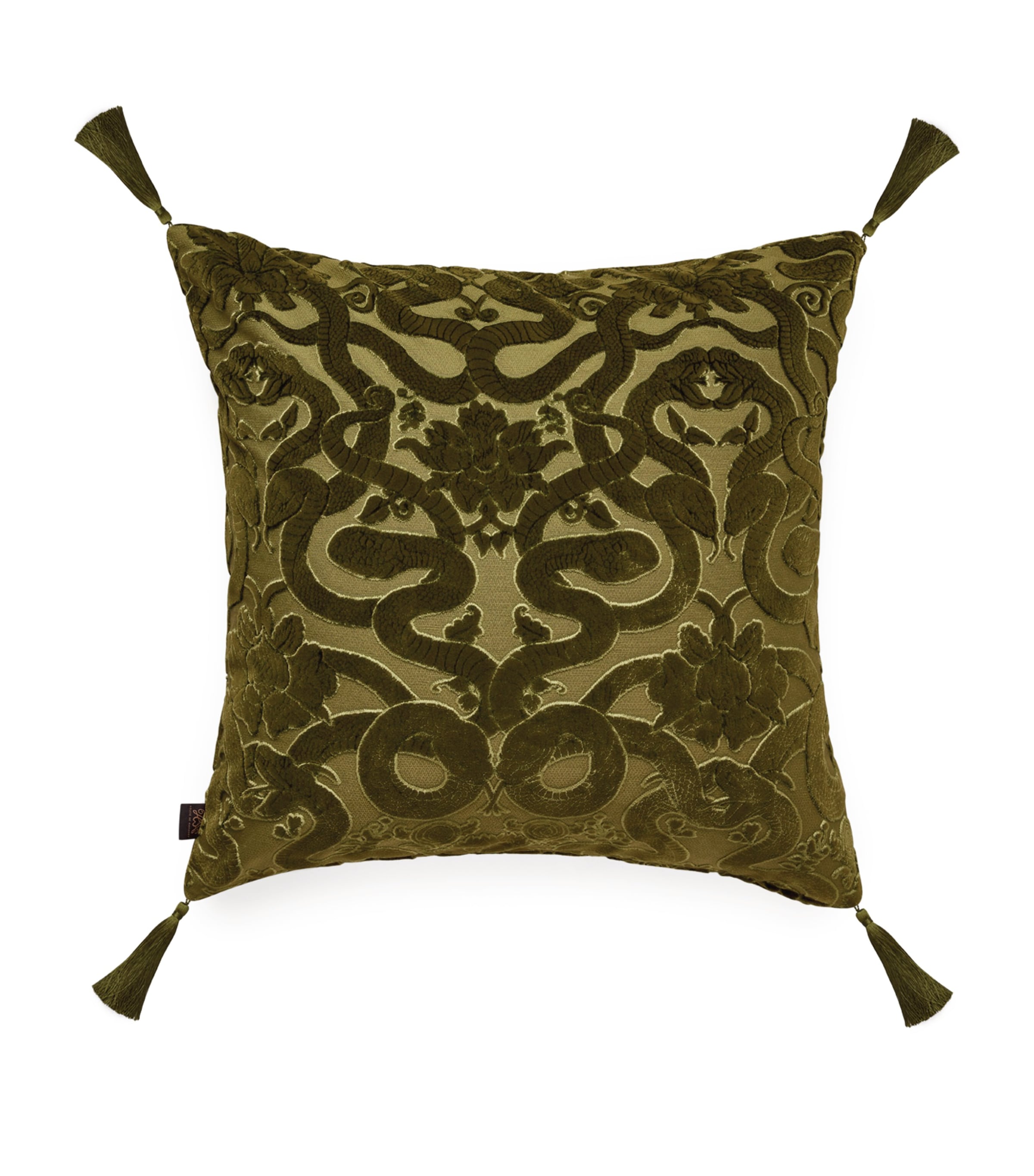 Large Velvet Anaconda Cushion (60cm x 60cm)