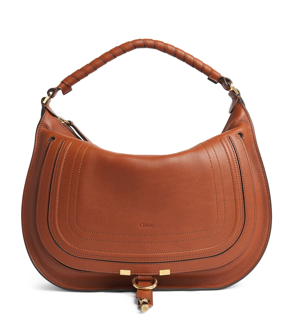 Medium Leather Marcie Shoulder Bag