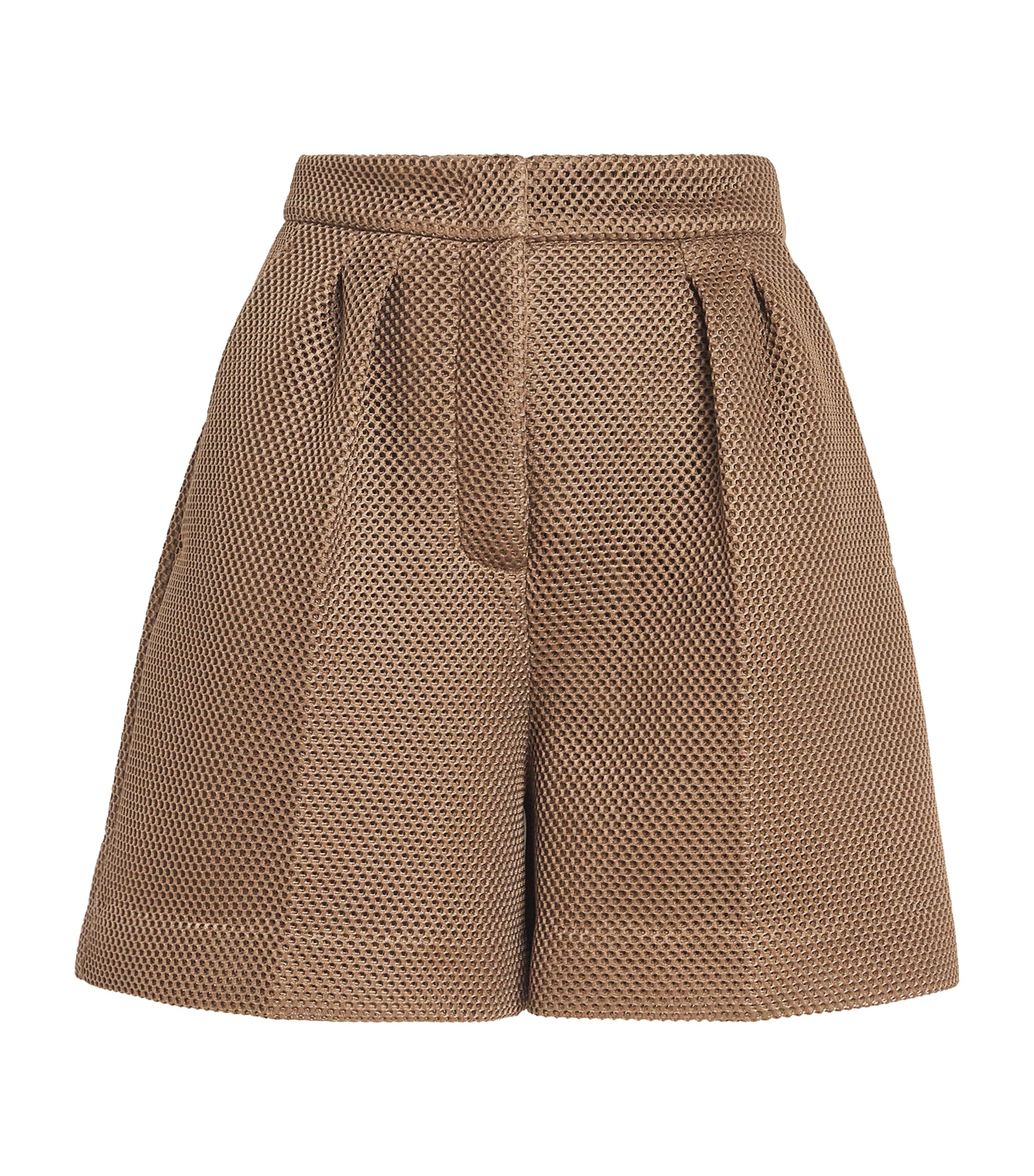 Mesh Pleated Shorts
