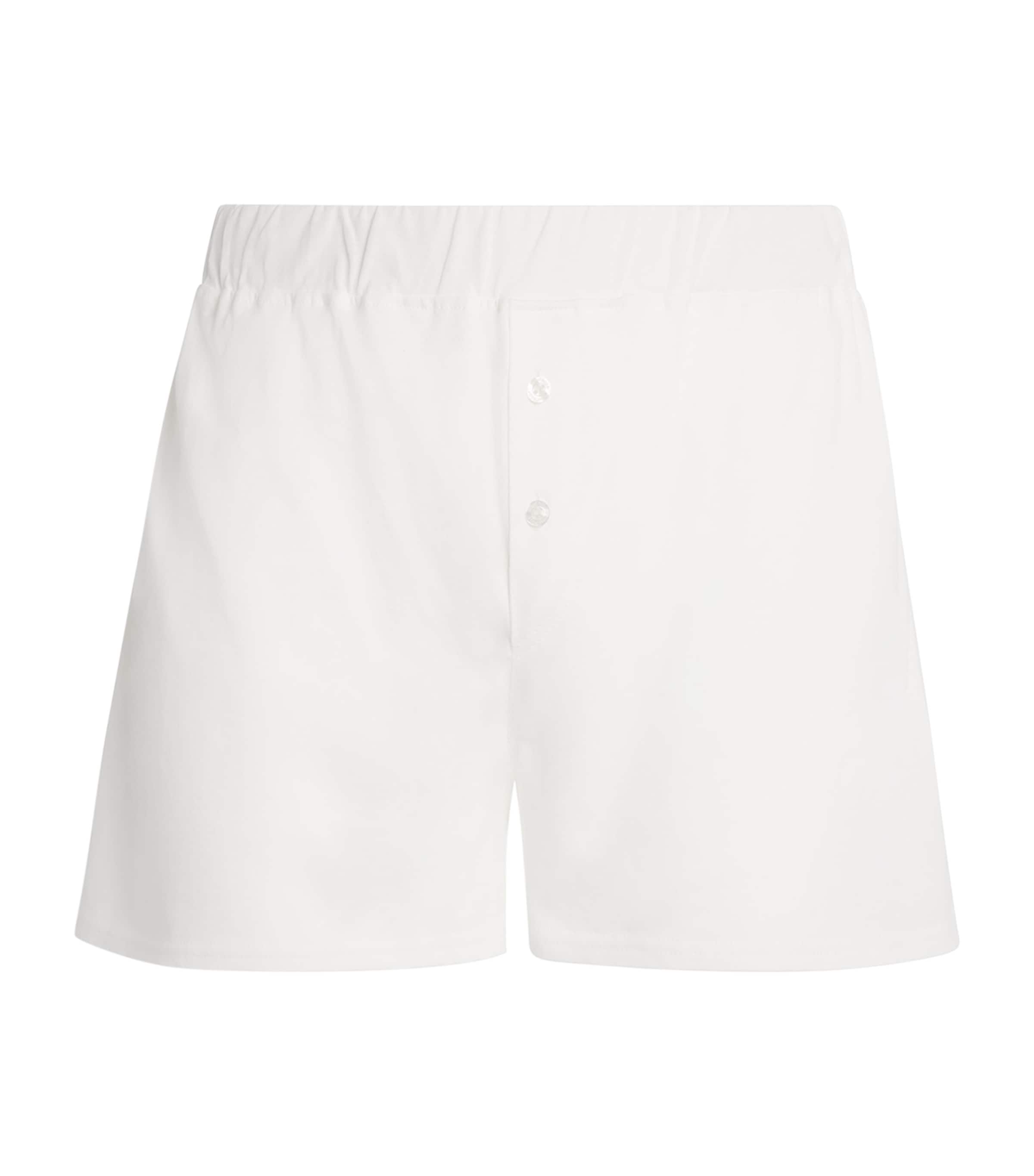 Homebody Mens Cotton Boxer Shorts White