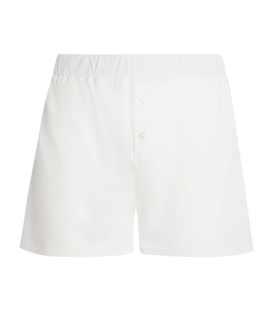 Homebody Mens Cotton Boxer Shorts White