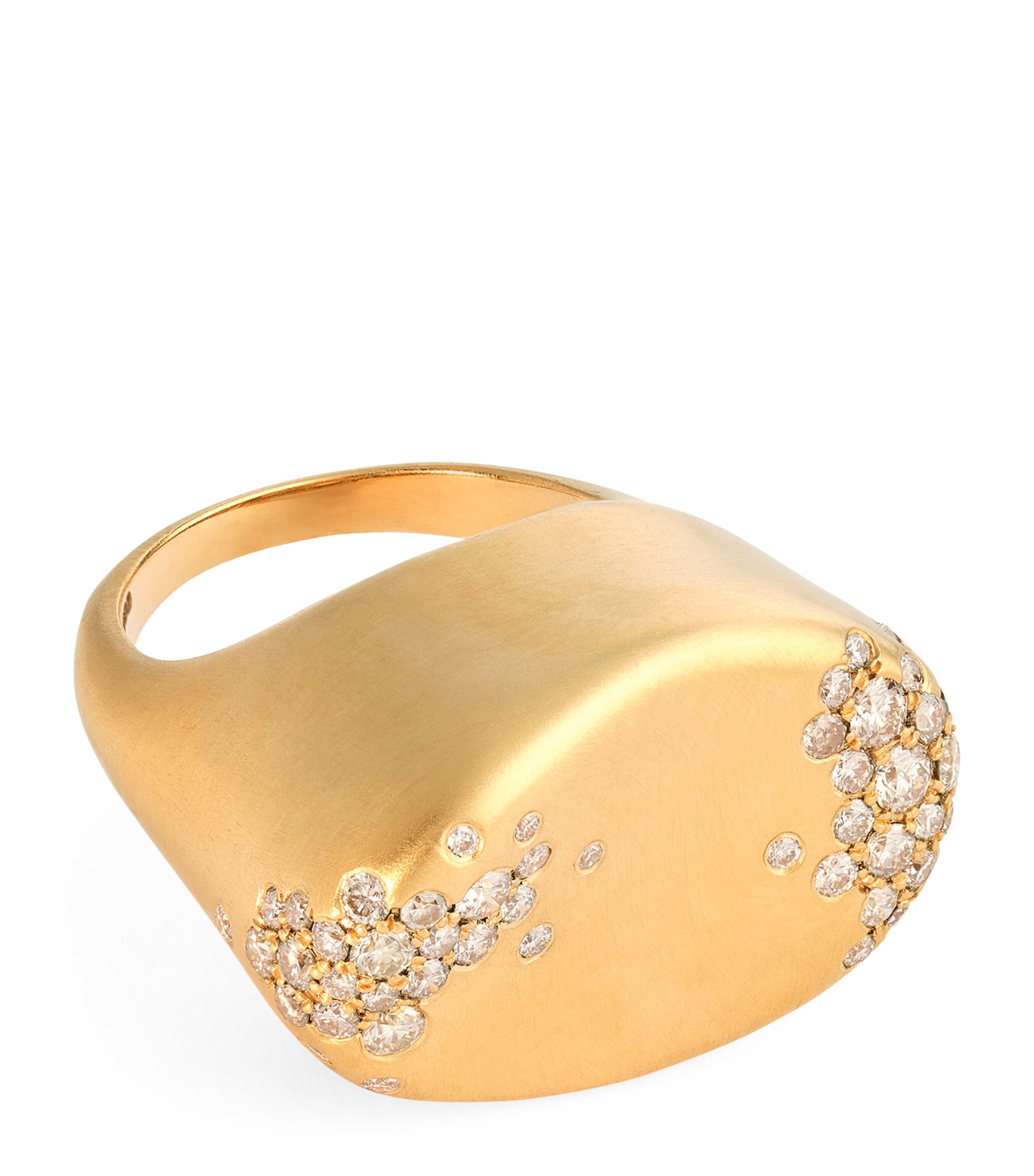 Yellow Gold and Champagne Diamond My Muse Storm Ring
