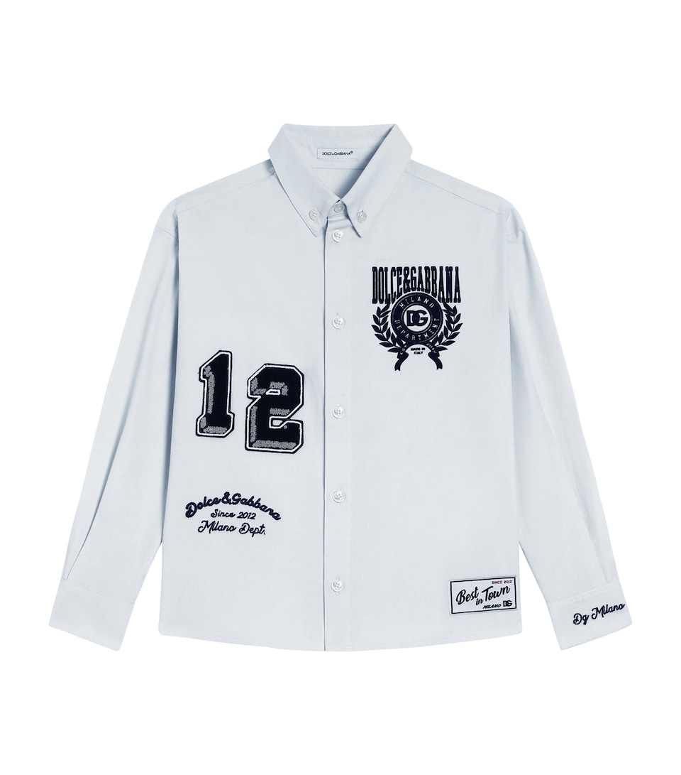 Cotton Embroidered Patch Shirt (2-6 Years)