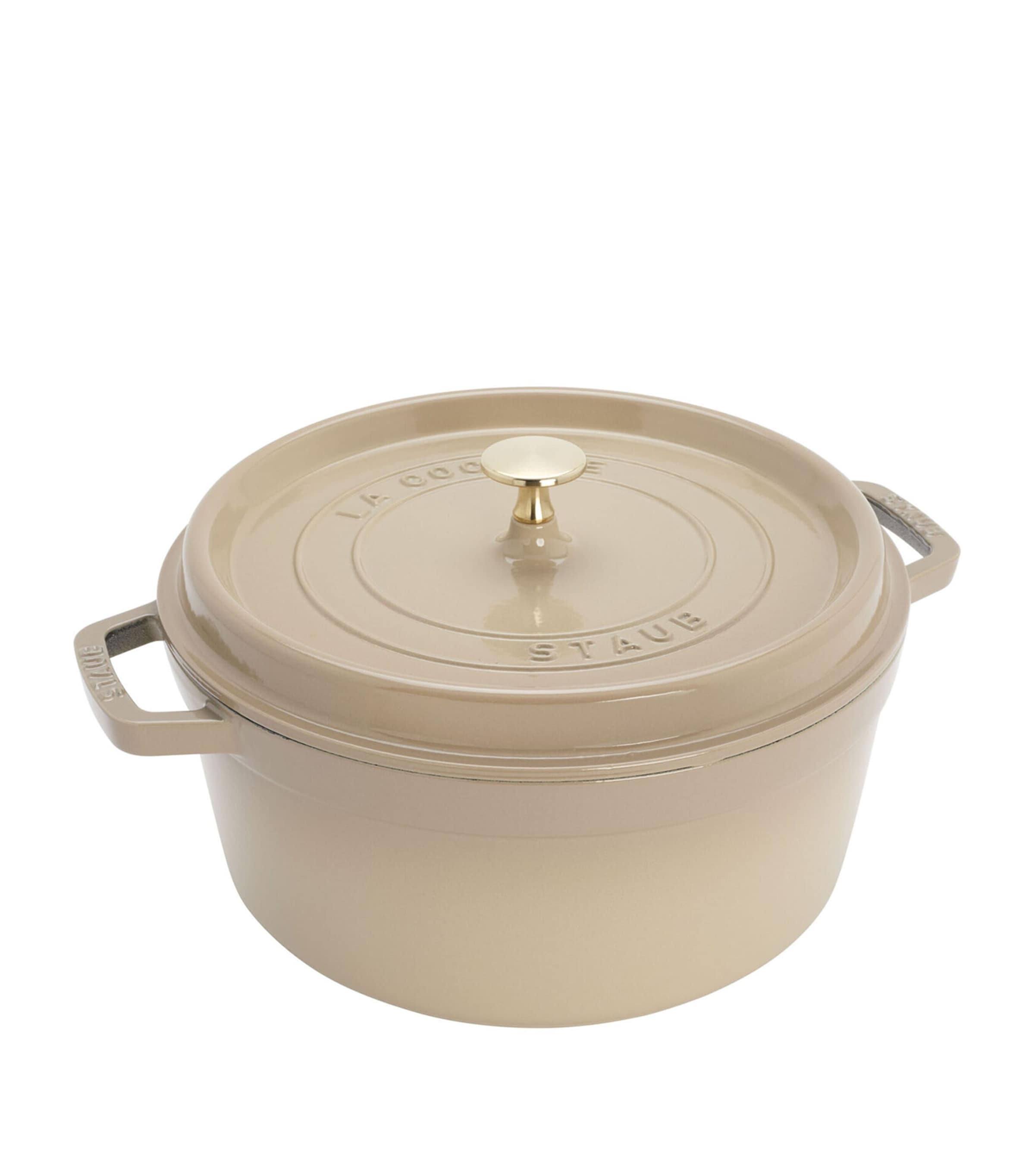Staub Round Cocotte (26cm) Cream