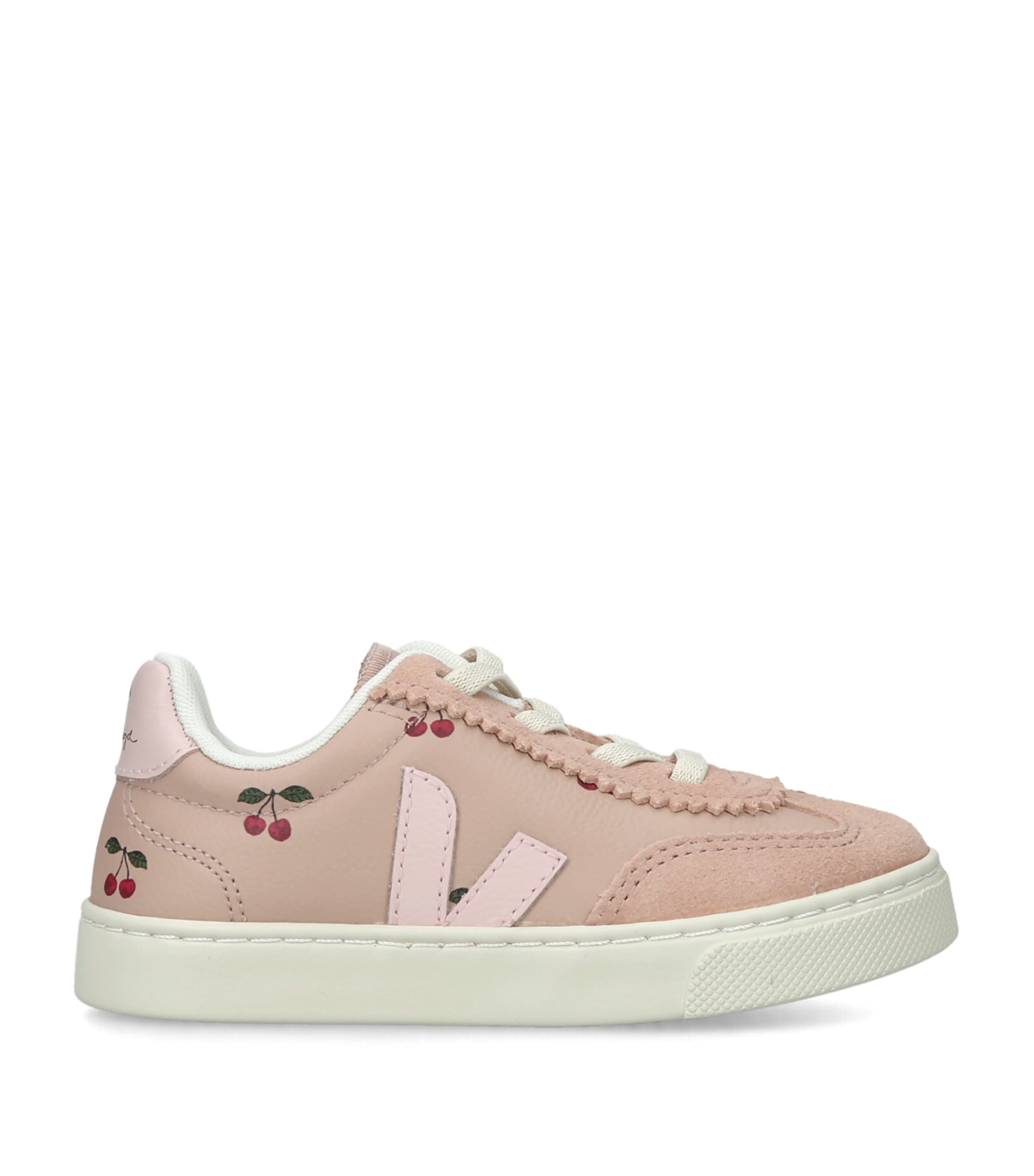 Veja Kids x Konges Sløjd Leather Cherry Volley Sneakers Pink Comb